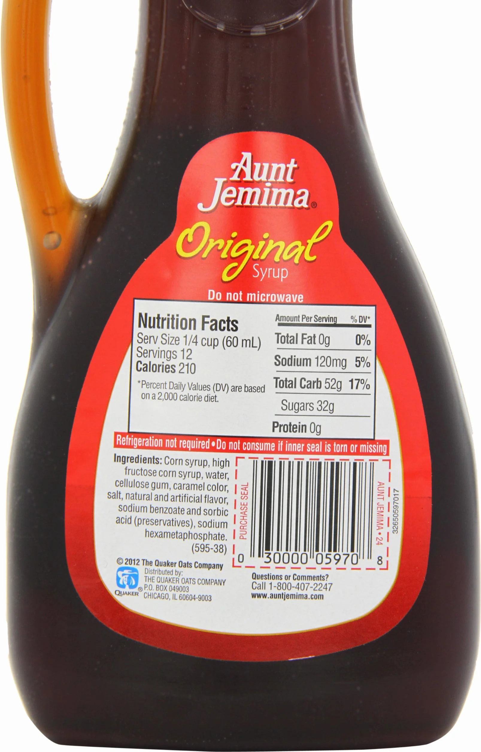 Aunt Jemima Oryginalny syrop 710 ml 6 sztuk