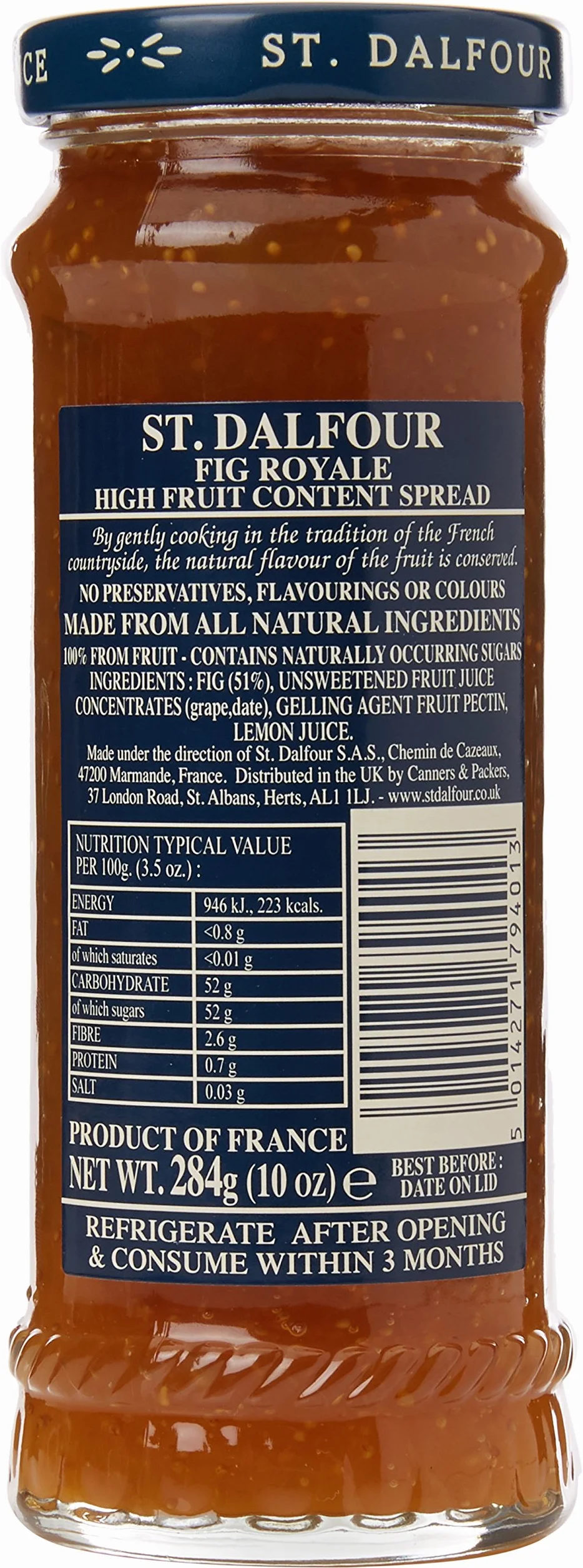 St Dalfour Fig Royale Spread 284 g