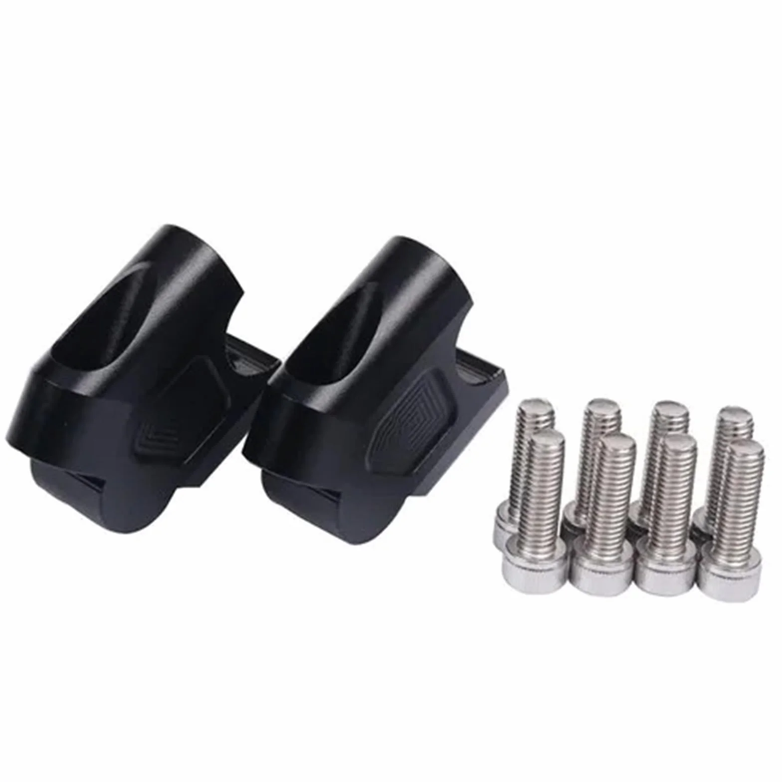 Motorcycle stem risers Pasuje do akcesoriów VOGE 300 GY 300GY Podstawka kierownicy Zacisk do mocowania Uchwyt Podniesienie Adapter cofania(B back Height-black)