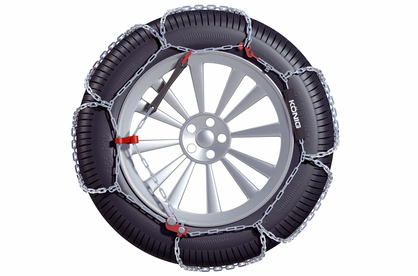 KÖNIG CB-12 100 Łańcuchy Śniegowe, 2 sztuki