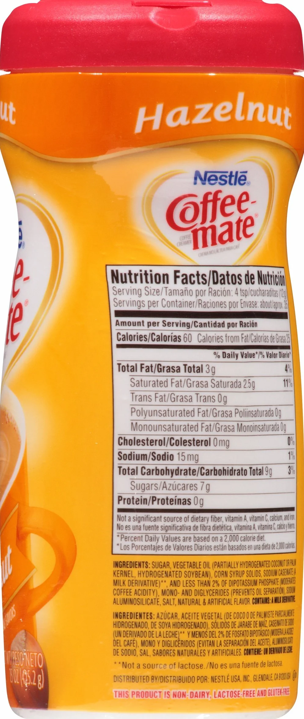 Nestle Coffee-Mate orzech laskowy, 425,2 g