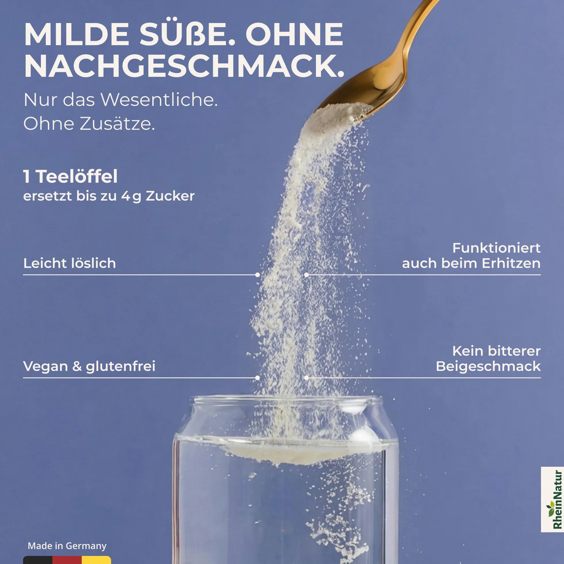 RheinNatur Proszek z owoców mnicha 150 g naturalny substytut cukru bez cukru wegański niskokaloryczny