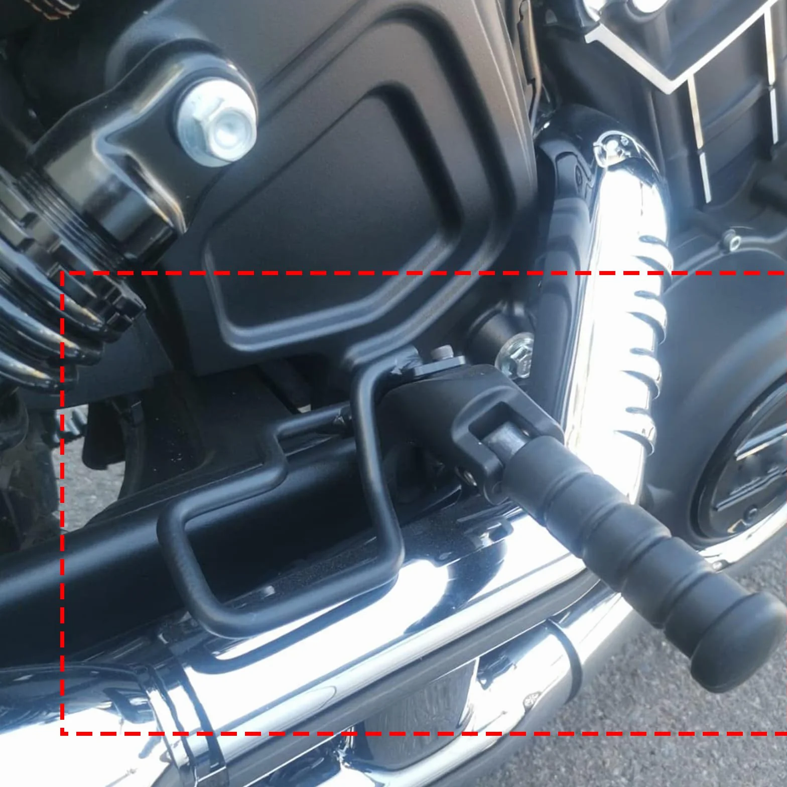 Podnóżki motocyklowe dla pasażera do Indian Scout 2015–2025, Scout Sixty 2016–2025 i Scout Bobber 2018–2025, podpórki pod stopy, czarne