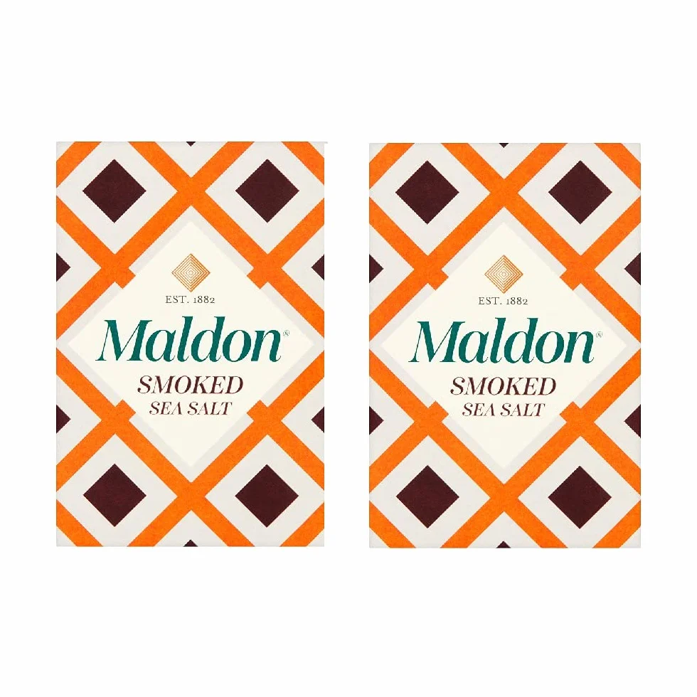 (2 sztuki) - Sól Maldon - Wędzona sól morska | 125 g | 2 opakowanie
