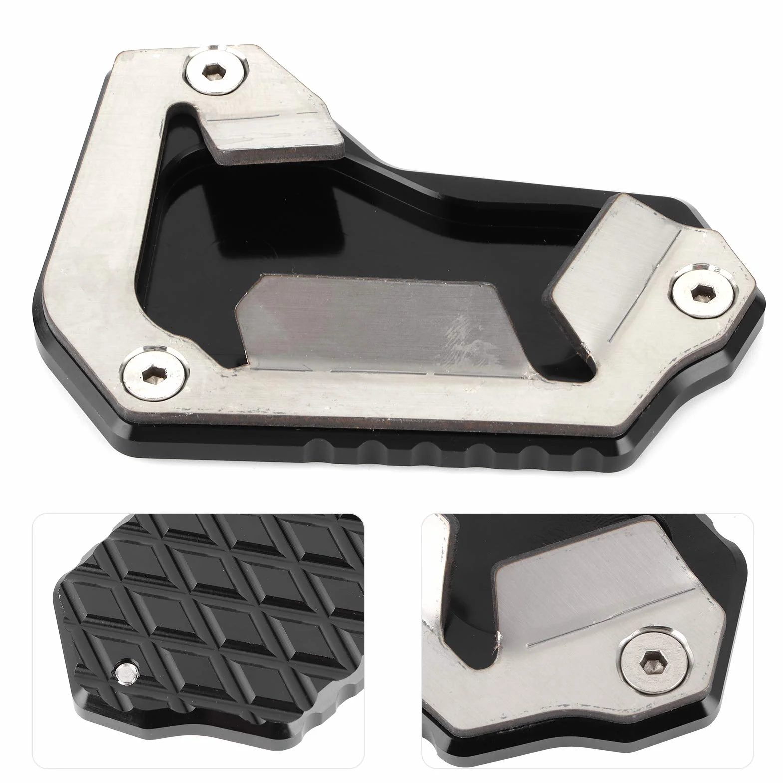 Qiilu Ständer Extension Pad Seitenständer Vergrößerer Tiger 1200 EXPLORER 2016-2017