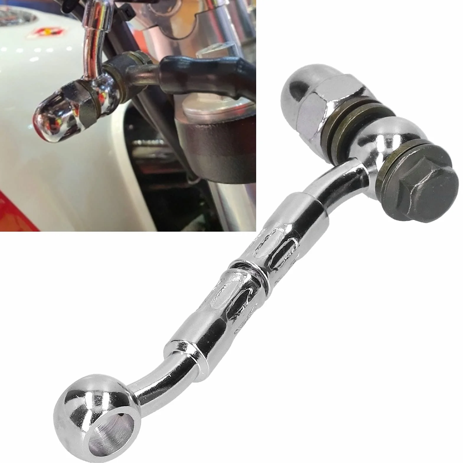 Przedłużacz przewodu hamulcowego Przedłużacz przewodu hamulcowego Złącze przedłużające Uniwersalne hydrauliczne części zamienne do modyfikacji motocykla