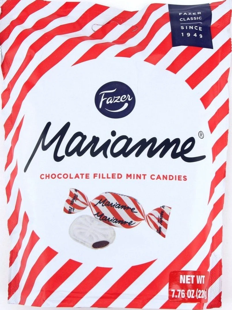Fazer Marianne - Cukierki miętowe z nadzieniem czekoladowym (220 g) – opakowanie 2 szt