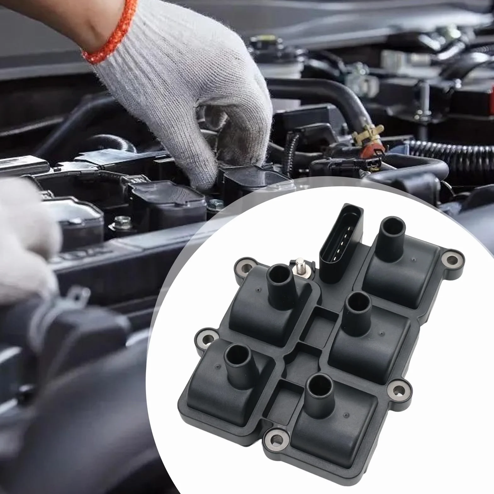 071905106 Cewka zapłonowa do VW Golf 4 Bora 2.3 V5 Passat B5 2.3 VR5 V5 Seat Toledo 2 silnik cewka zapłonowa Golf IV Toledo II 0986221017 0040100037
