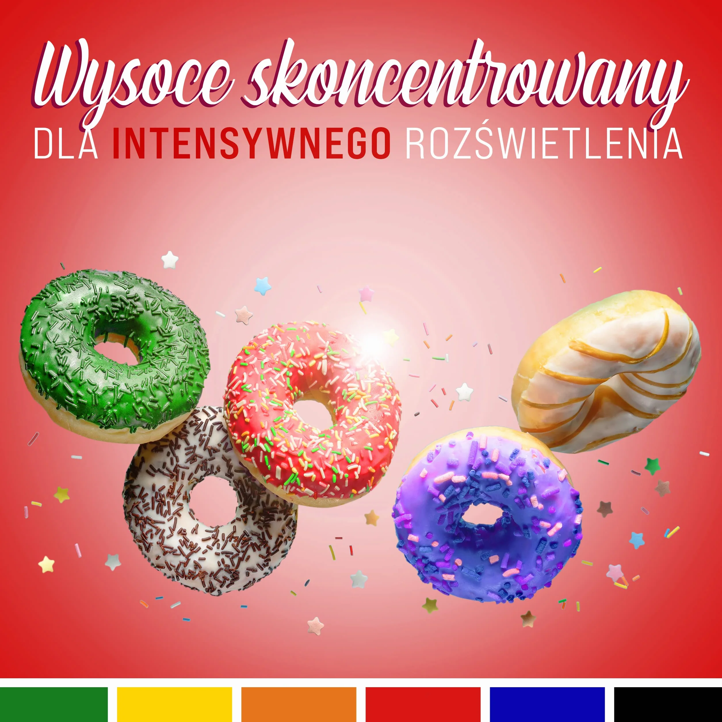 Zestaw barwników spożywczych 8x10ml Wysoce skoncentrowany barwnik, Wyprodukowano w Niemczech bez cukru, płynny, do barwienia napojów, ciast, ciastek, polew, slime i wielu innych.