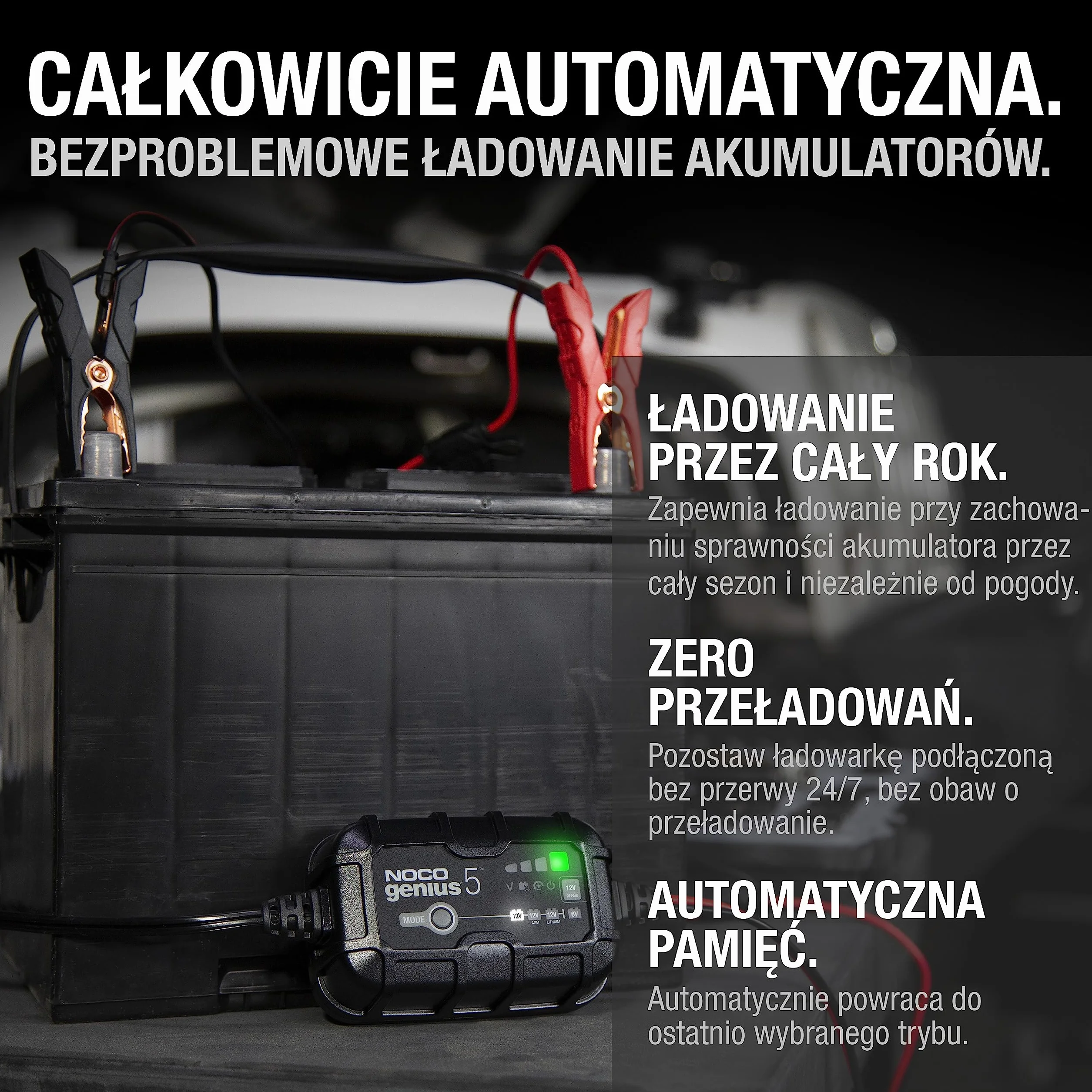 NOCO Inteligentna ładowarka Genius5 6/12V 5A