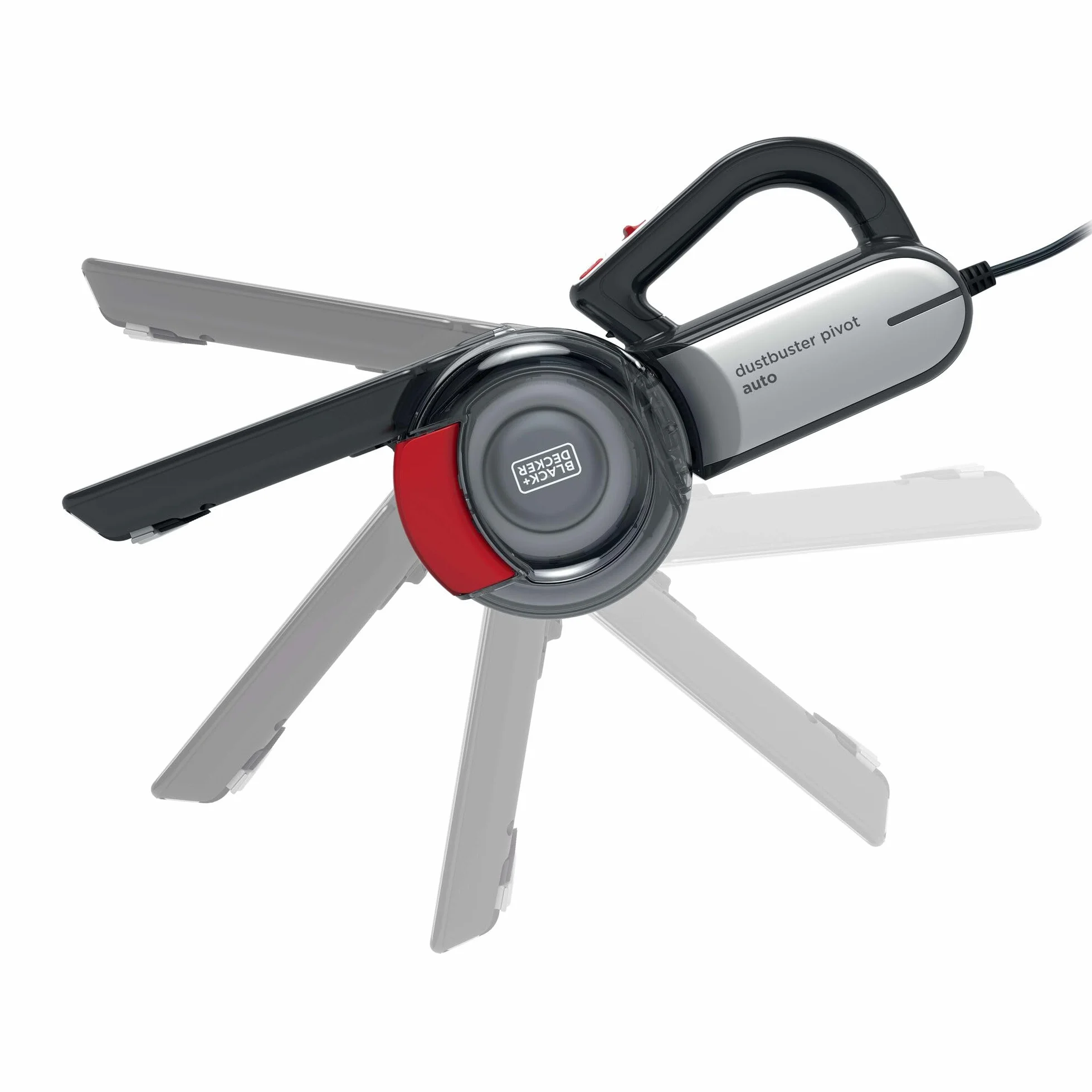 Black & Decker, Odkurzacz samochodowy 12V Pivot, akcesoria, torba, PV1200AV-XJ