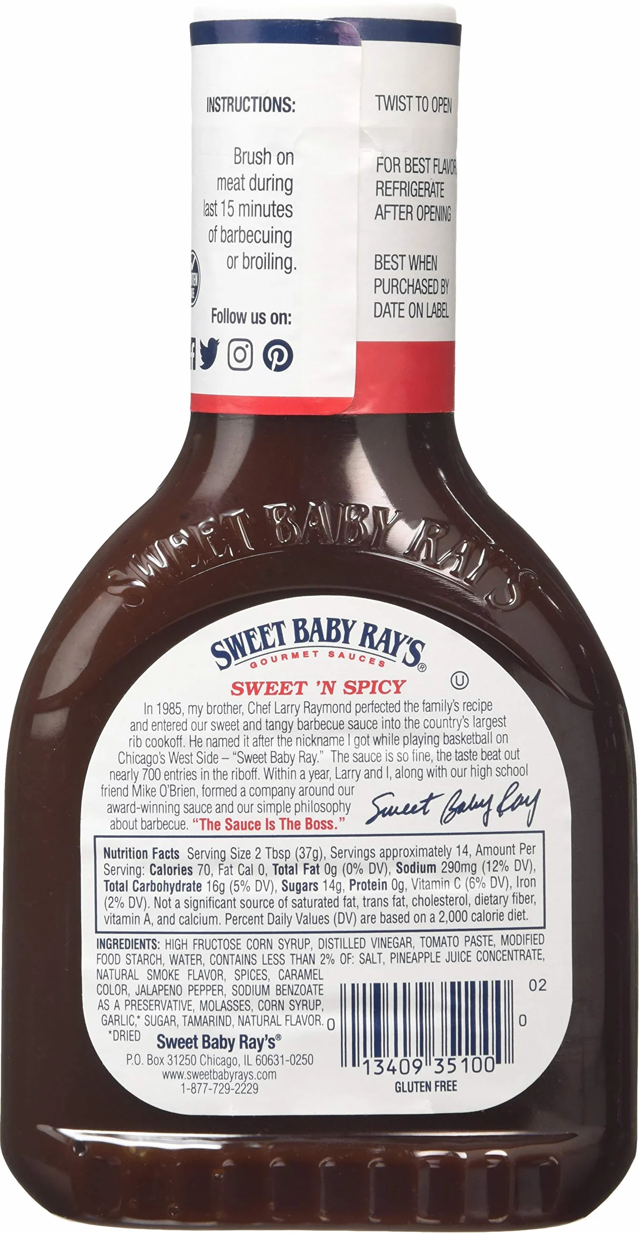 Sweet Baby Ray's Sos barbecue słodki aromatyczny 510 g
