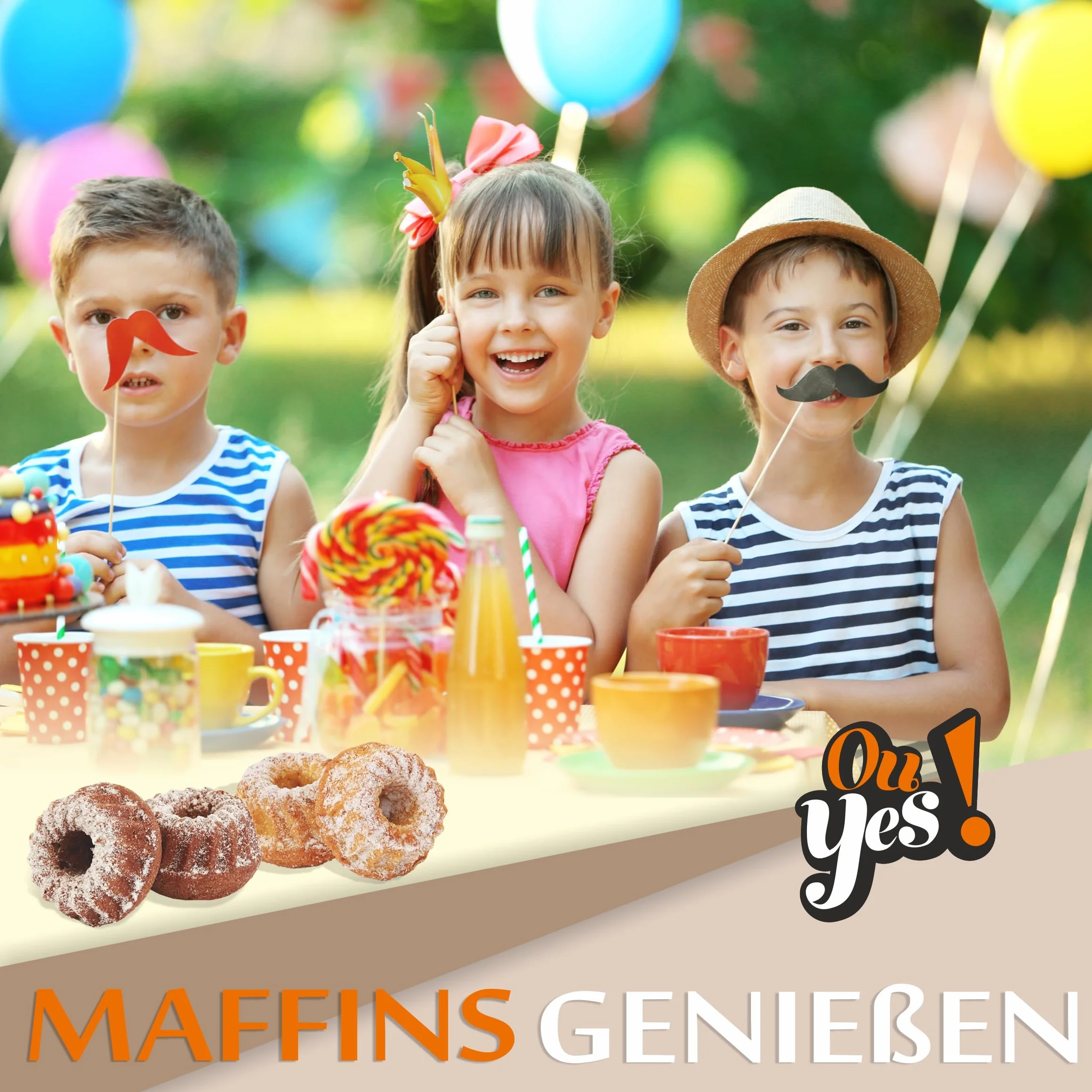 Ou Yes! Muffins 12 szt. 612 g Mix 2 smaki ananas karmel