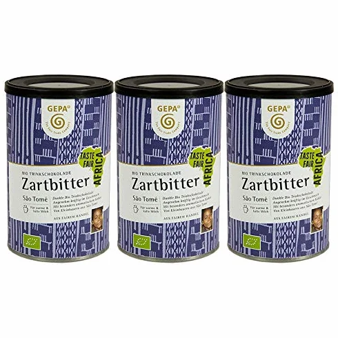 GEPA - Bio delikatna czekolada pitna, 3 sztuki w opakowaniu