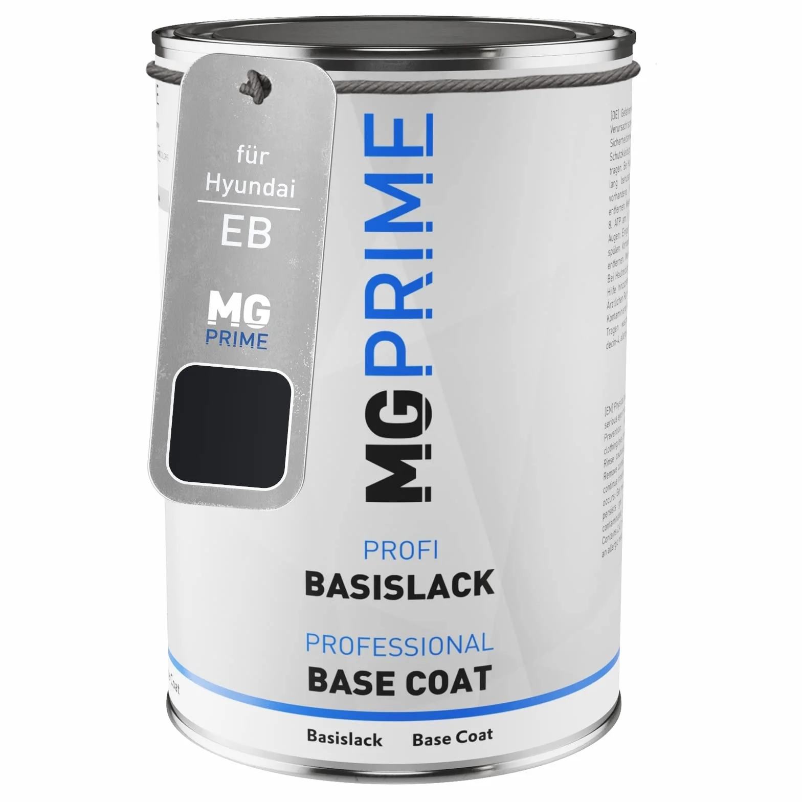 MG PRIME Lakier samochodowy Puszka gotowa do natrysku dla Hyundai EB Ebony Black/Obsidian Black Lakier bazowy 1.0 litr 1000ml