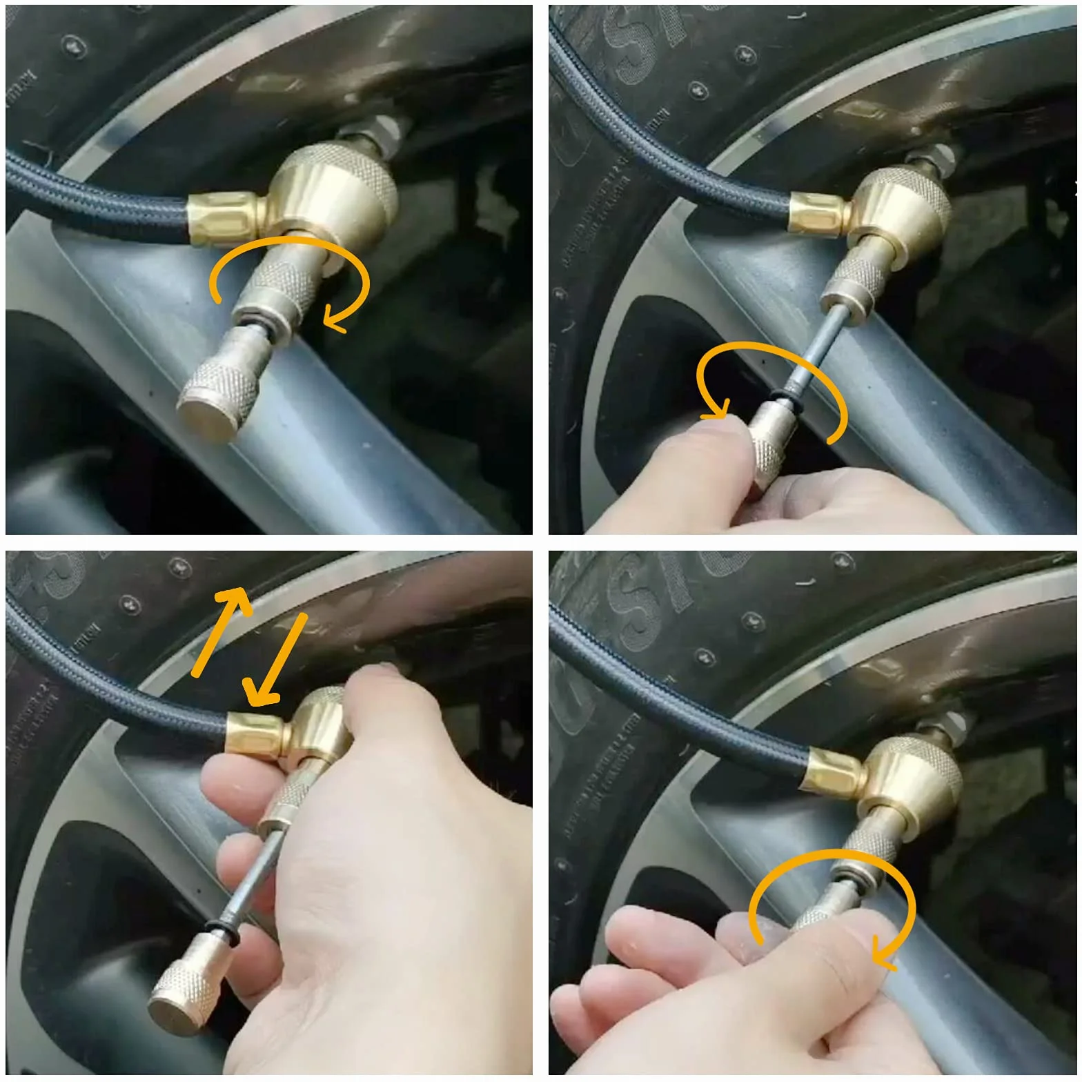 Manometry do opon samochodowych, zestaw do naprawy opon ATsafepro 2 w 1 75Psi ze specjalnym uchwytem do dużych opon terenowych 4X4