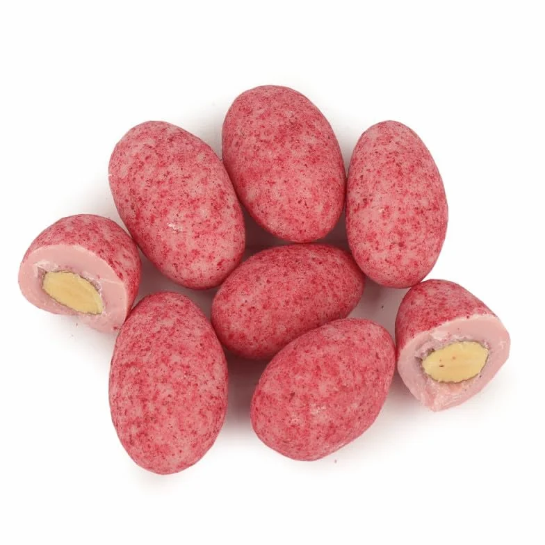 Mini Box: Migdały w białej czekoladzie z malinami liofilizowanymi 80 g