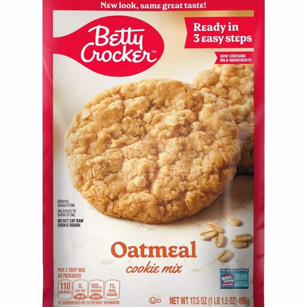Betty Crocker Mieszanka ciasteczek owsianych, 496 g