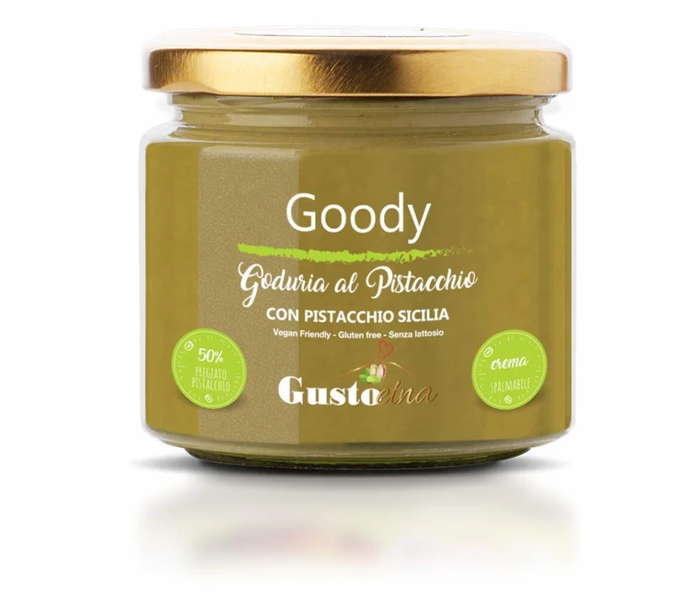 Krem pistacjowy bezglutenowy pistacchio Senza Glutine 190g Gusto Etna