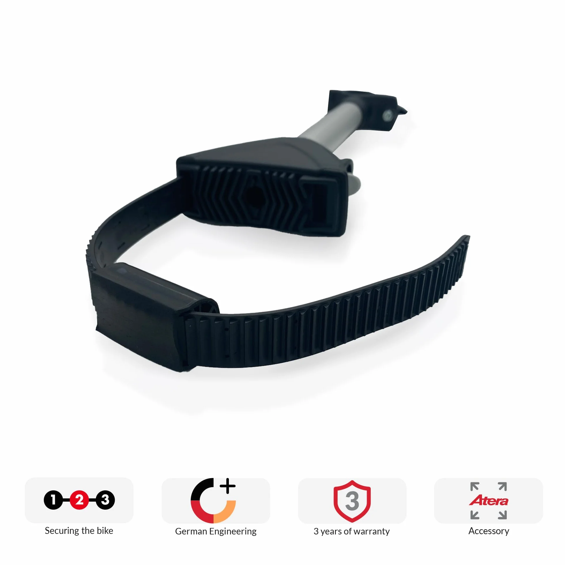 Atera 022634 Zapasowa część dystansowa do bagażnika na rowery elektryczne Strada - aluminium, ramię mocujące dla drugiego roweru, 36,5 cm