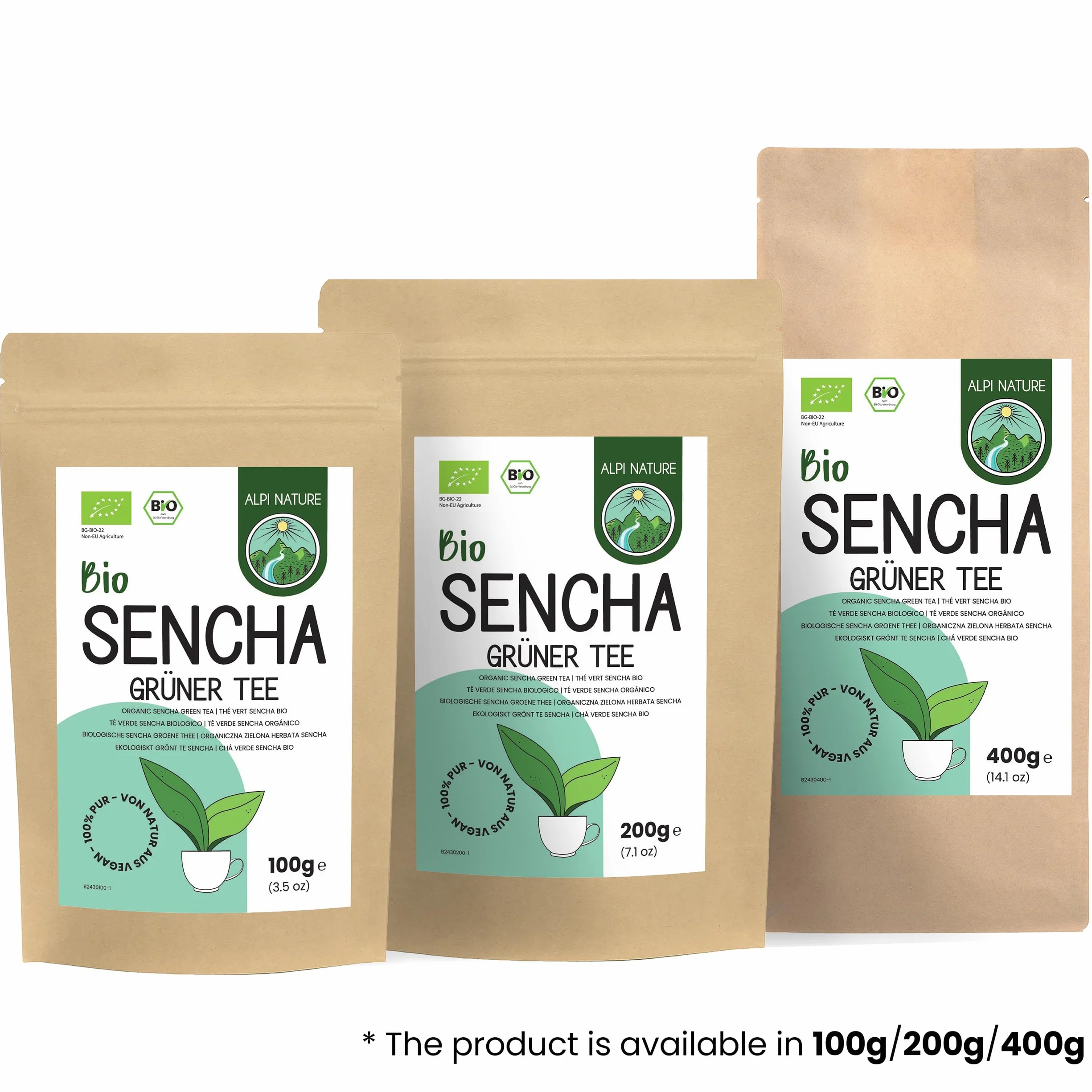 Alpi Nature Ekologiczna Zielona Herbata Sencha 100g