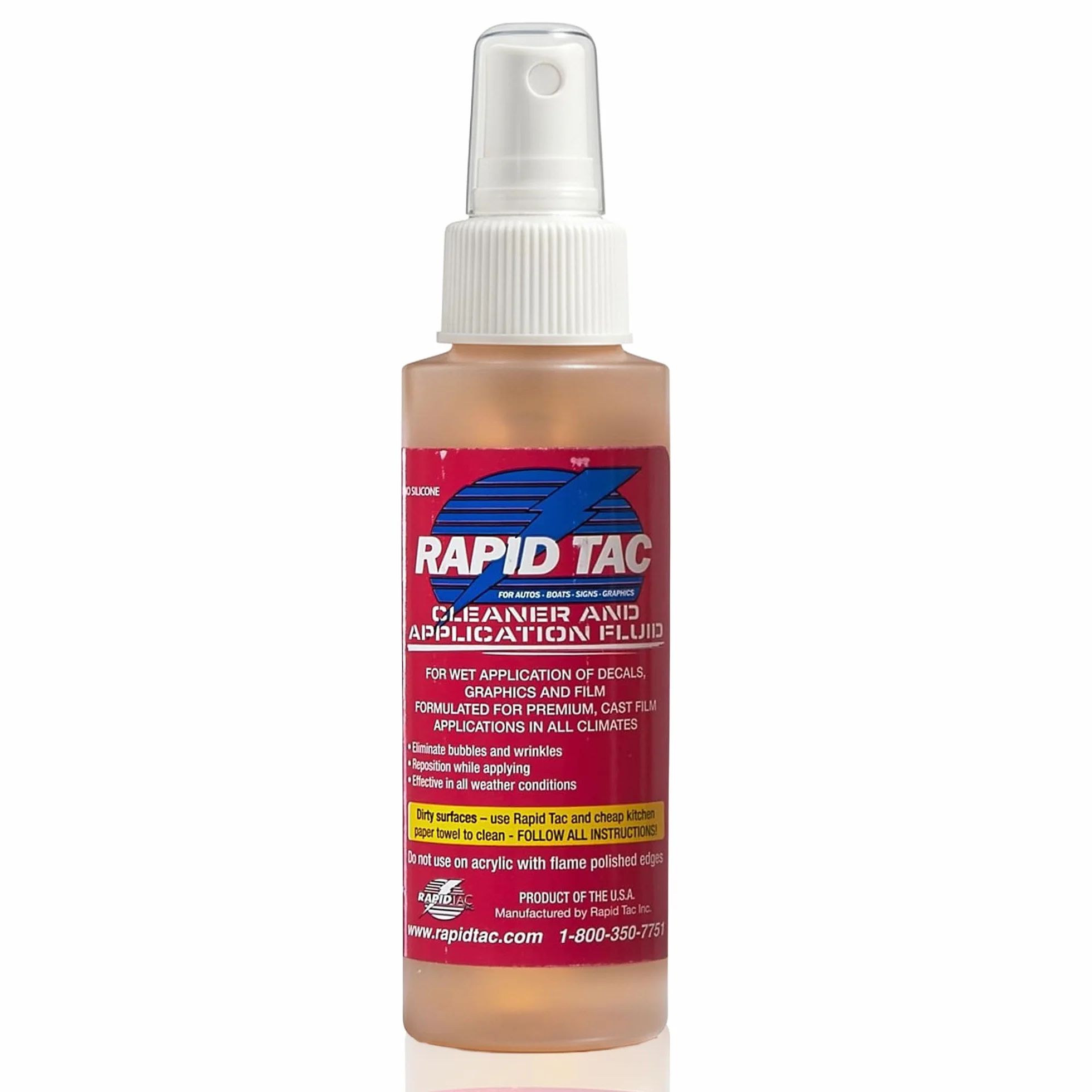 RAPID TAC Płyn aplikacyjny do okładów winylowych Naklejki Naklejki 113.4 g Sprayer firmy RapidTac