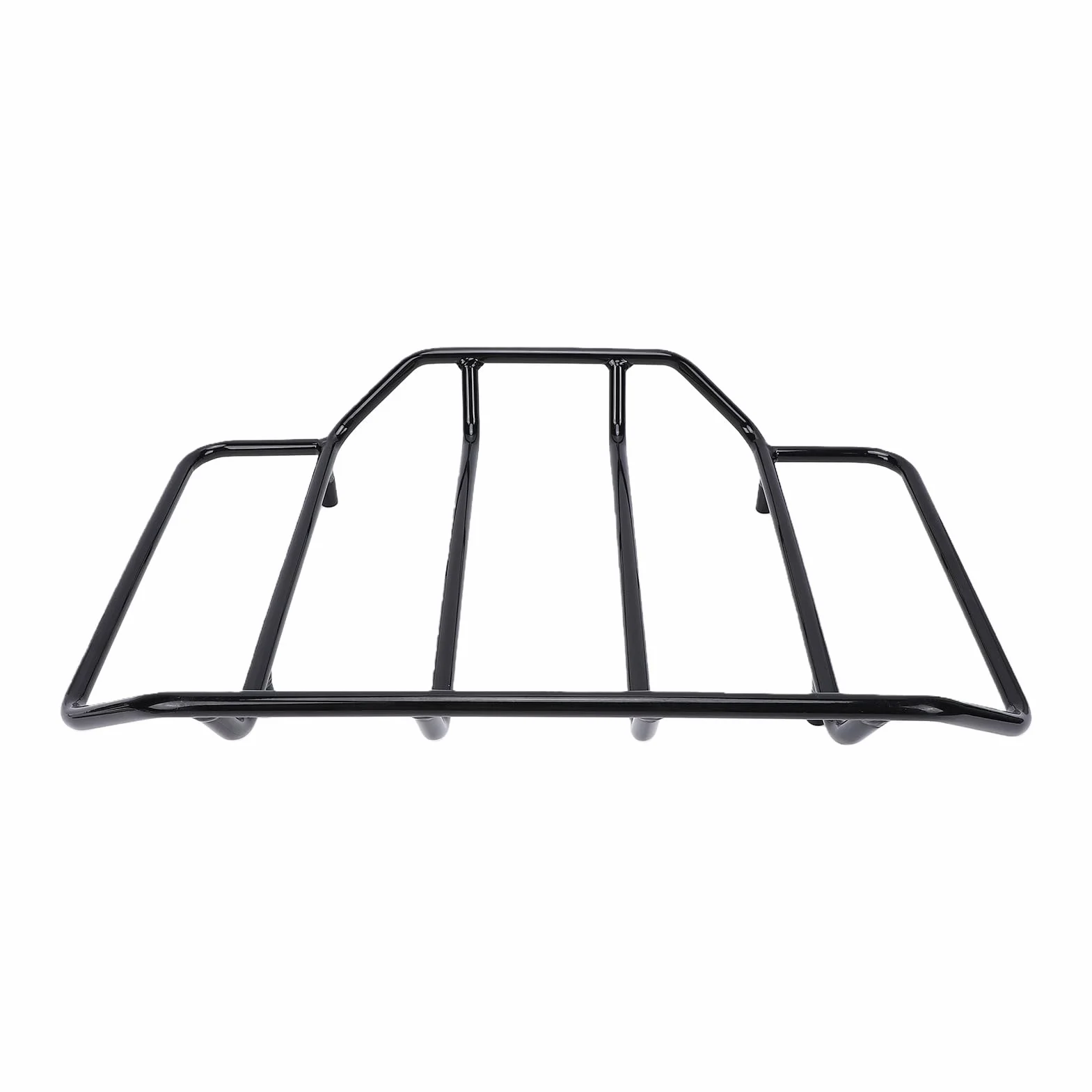 lyrlody Bagażnik Pack, Zdejmowany Czarny Metalowy Bagażnik Motocyklowy Pack z 4-punktowym Elementem Montażowym, montaż Bez Użycia Narzędzi dla Kierowców Electra Glide 1984-2024