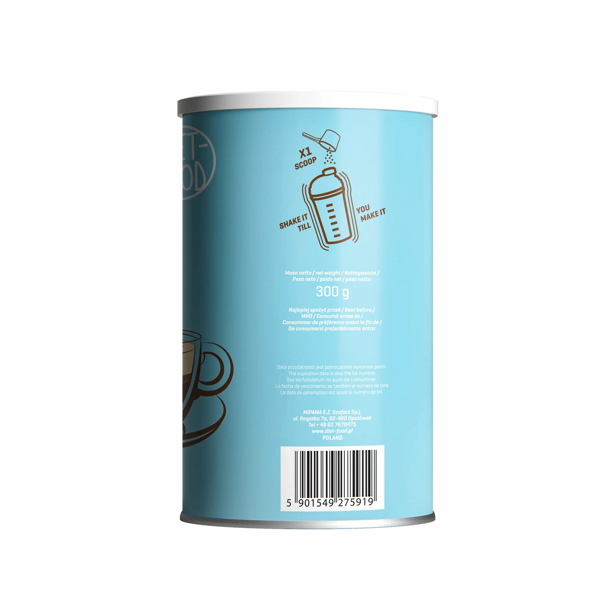 Diet-Food Colagenowy krem do kawy – ketogeniczny krem do kawy 300 g przyjazny dla keto
