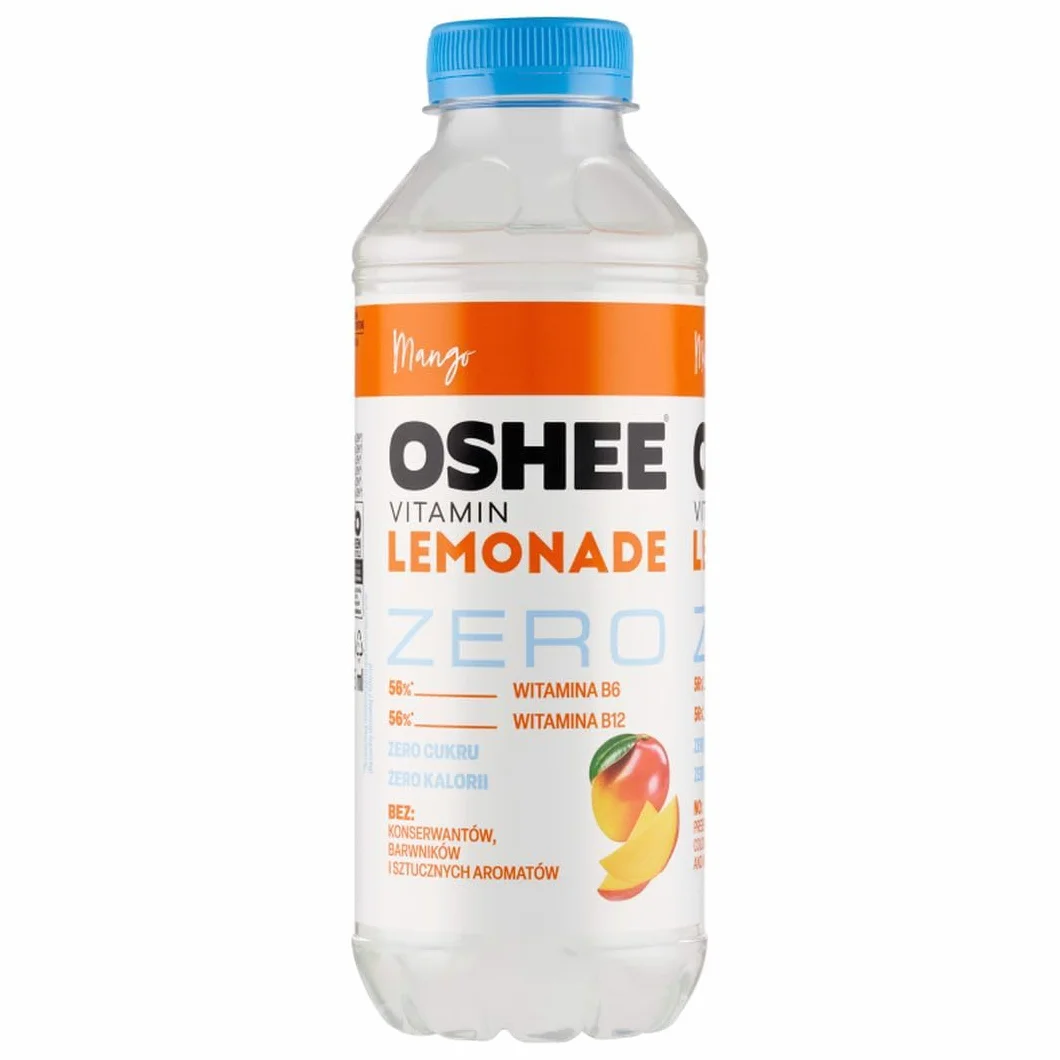 Oshee Vitamin Lemonade Zero Napój Niegazowany Mango 555 ml