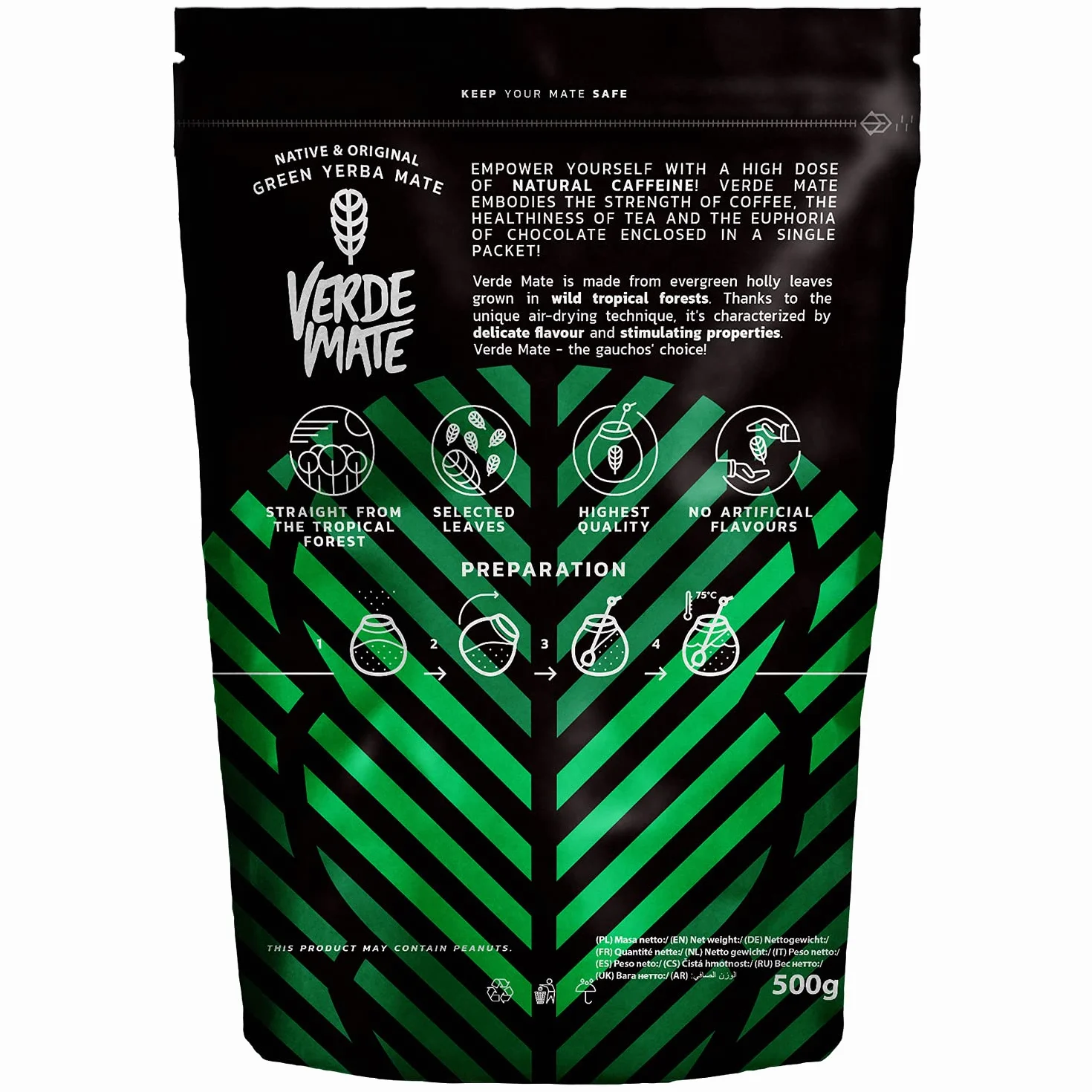 Yerba Mate Verde Mate Green Menta Limon cytrynowo-miętowa 500g brazylijska