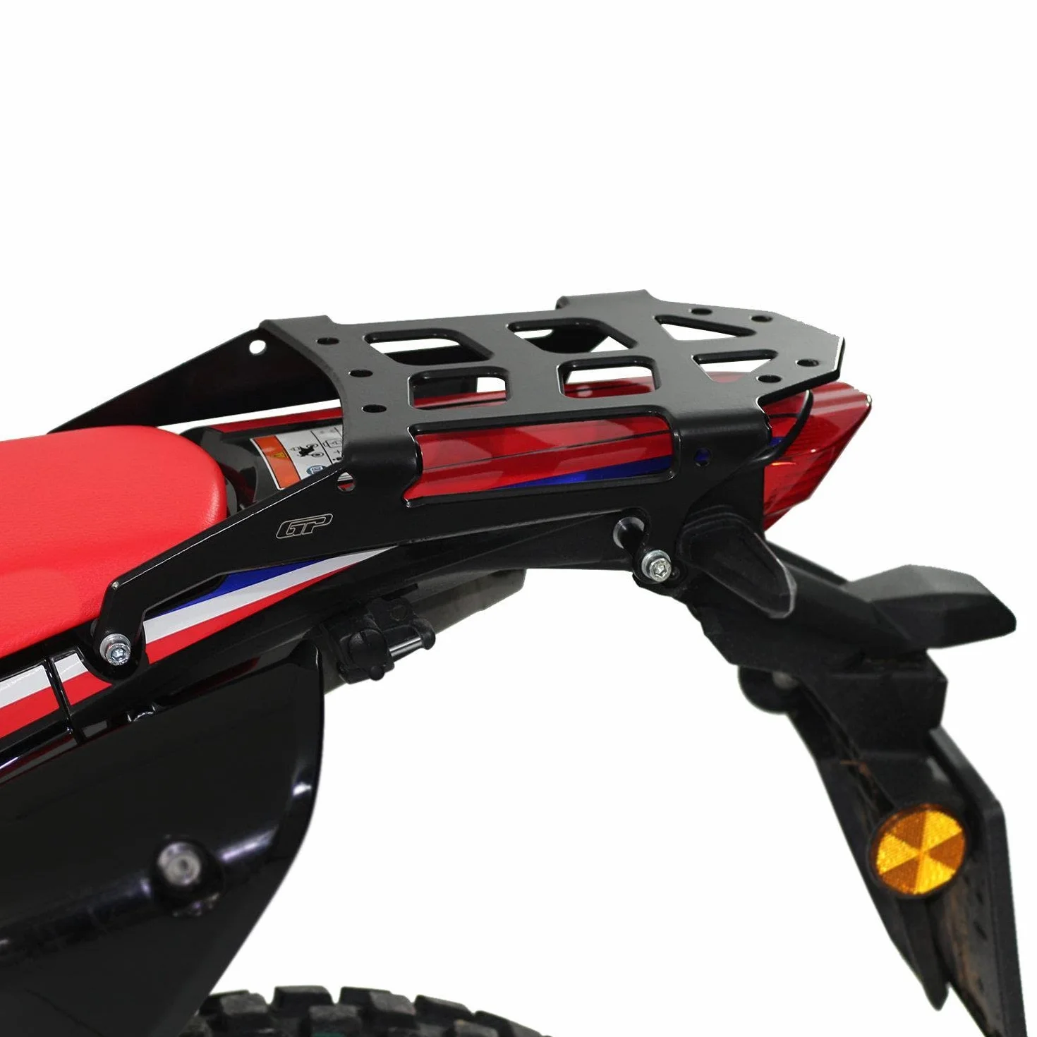 GP Kompozit Tylny bagażnik czarny kompatybilny z Honda CRF250L / CRF250 Rally / CRF300L / CRF300 Rally 2021-2023