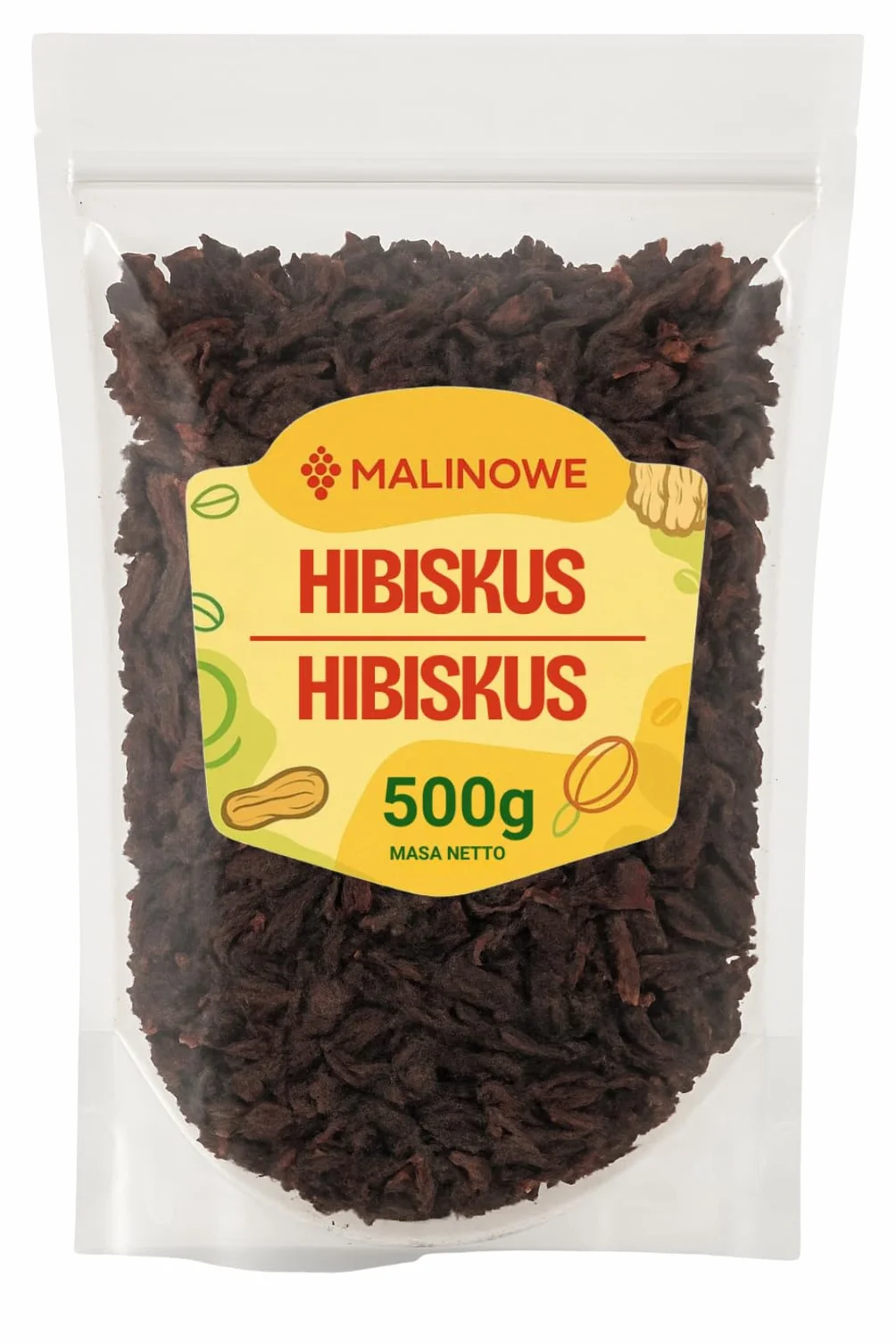 Malinowe HIBISKUS SUSZONY 500g Kwiat Hibiskusa Jakość Premium