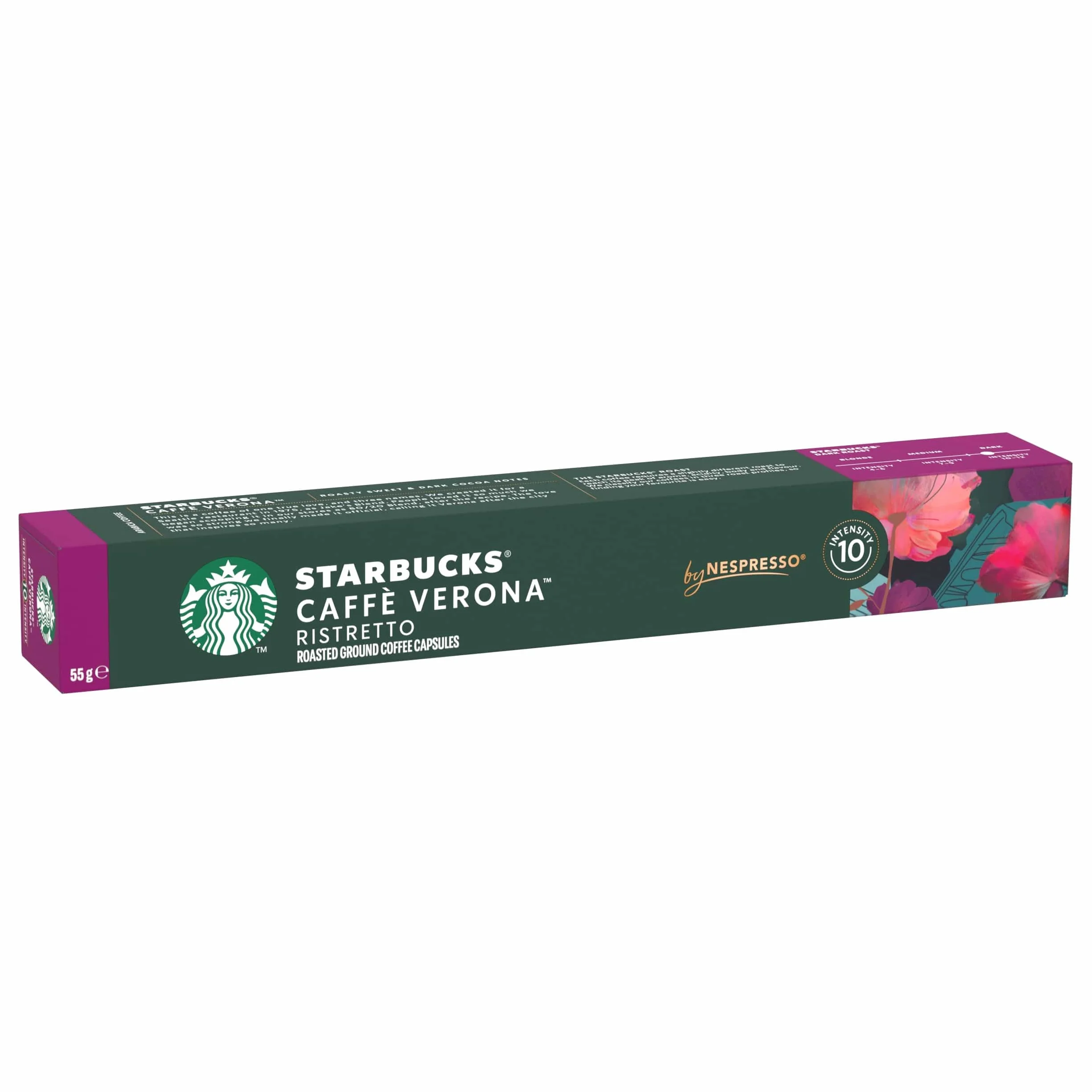 STARBUCKS Caffé Verona od Nespresso, Dark Roast, Kapsułki Kawy 10 x 10 (100 Kapsułki)