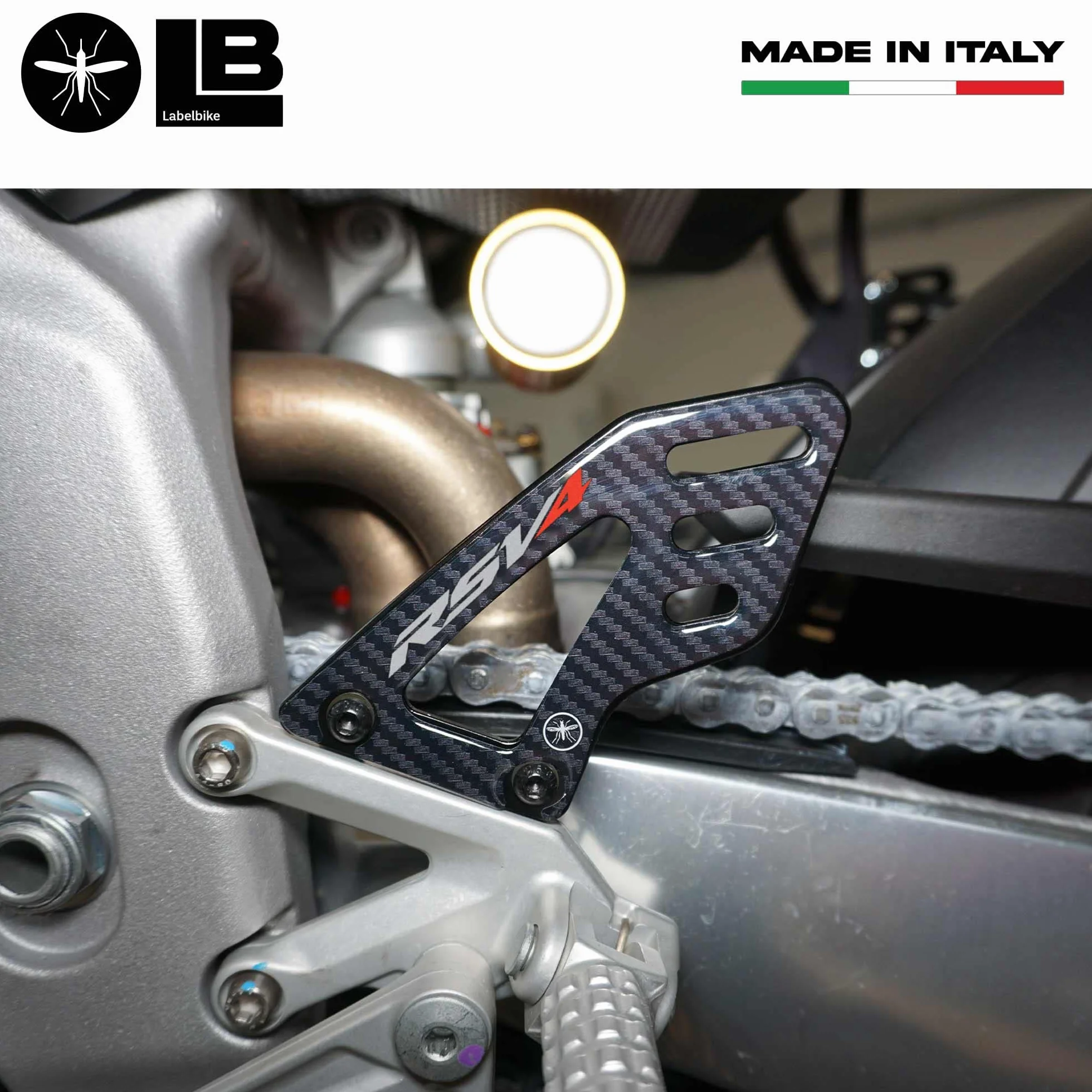 labelbike - Naklejki 3D Osłony progów Podnóżki Motocyklowe kompatybilny z Aprilia RSV4 1100 i RSV4 Factory 2021-2022
