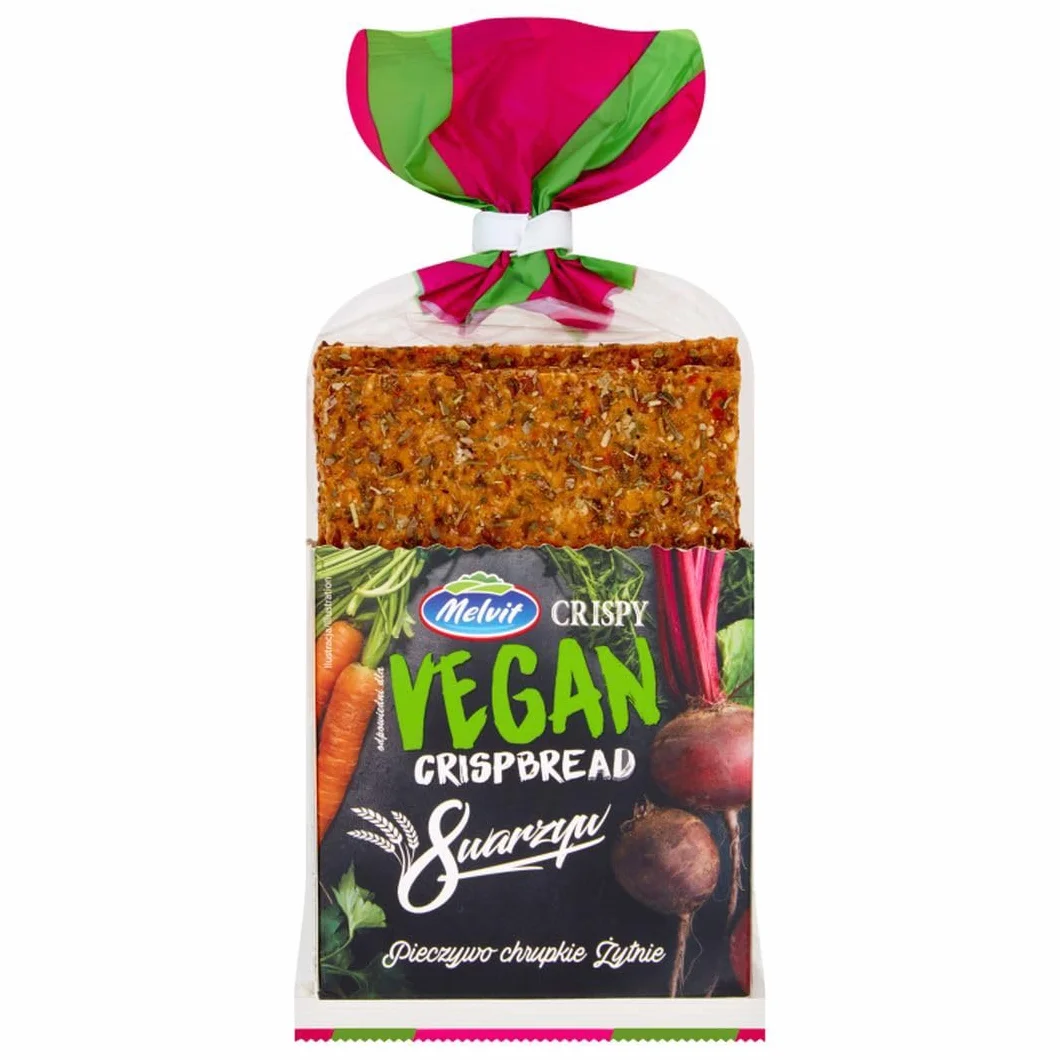 Melvit Crispy Vegan Pieczywo żytnie 8 warzyw 130 g