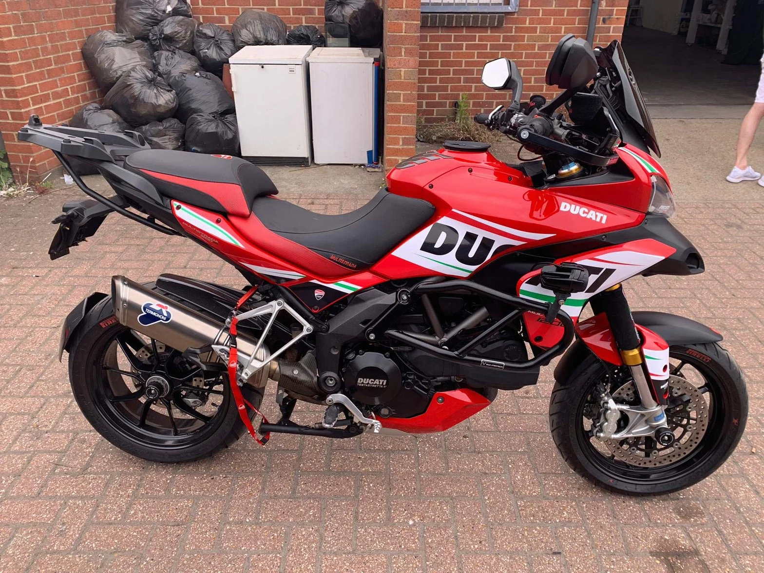 Zestaw naklejek Ducati MULTISTRADA 1200 2010 – 2014 FS-MULTI10-14 (Italy, Red, 2010-2012)