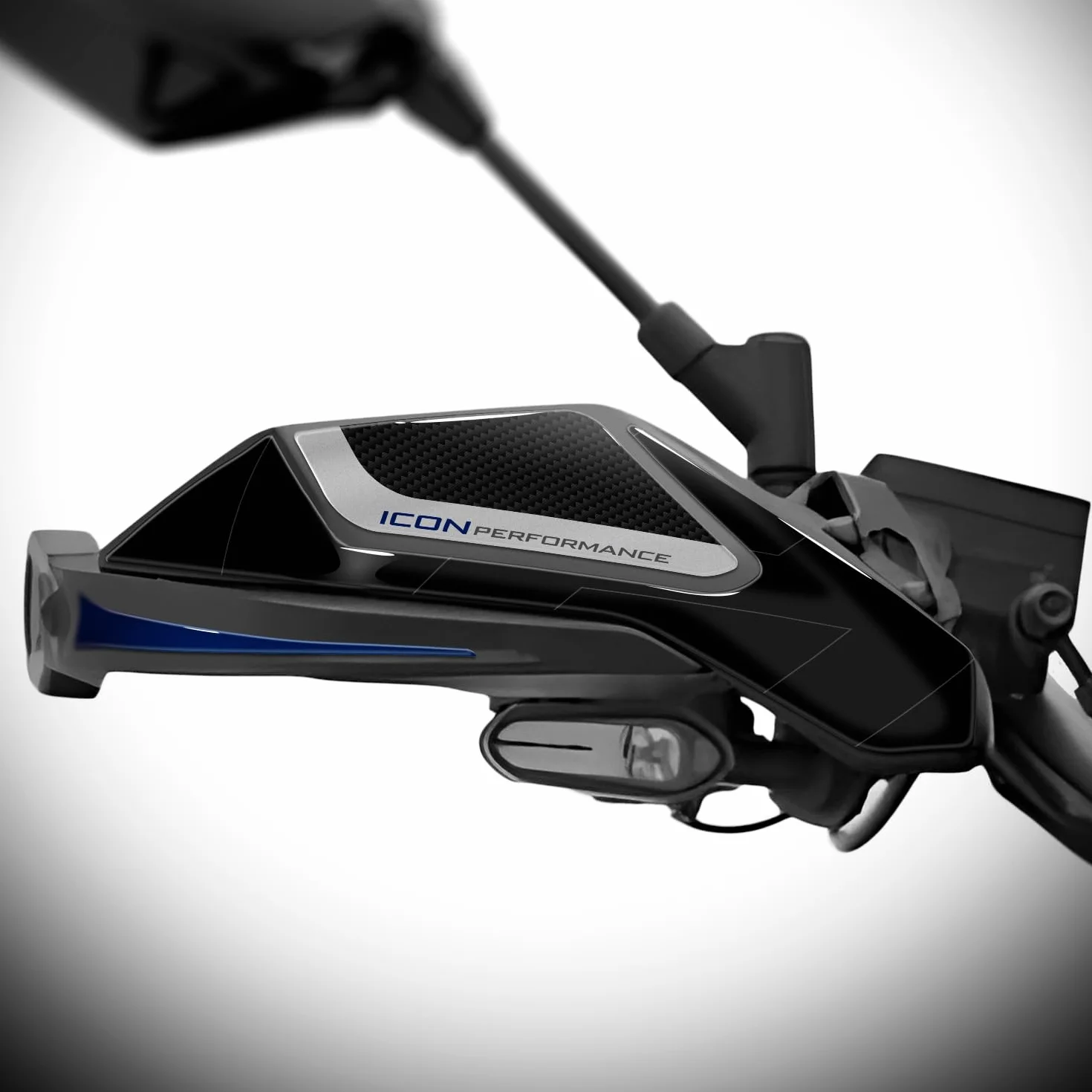 Az Graphishop naklejki na dłonie żywica 3D kompatybilne z Yamaha Tracer 7 GT 2025-2026 Ochrona przed uderzeniami i zadrapaniami Made in Italy APA-TRACER7-GT-25 (Icon Performance)