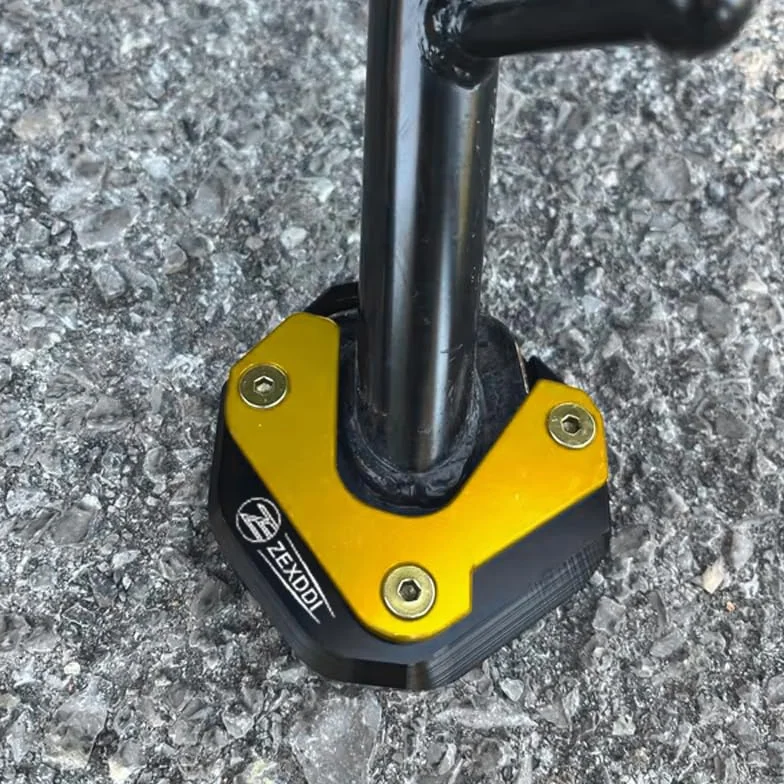 Motocykl CNC pasuje do Hon-da X-ADV XADV 750 NC750X NC750 X HORNET CB750 TRANSALP XL750 podkładka przedłużająca podpórkę boczną stopka płyta powiększająca stopkę (złoty)