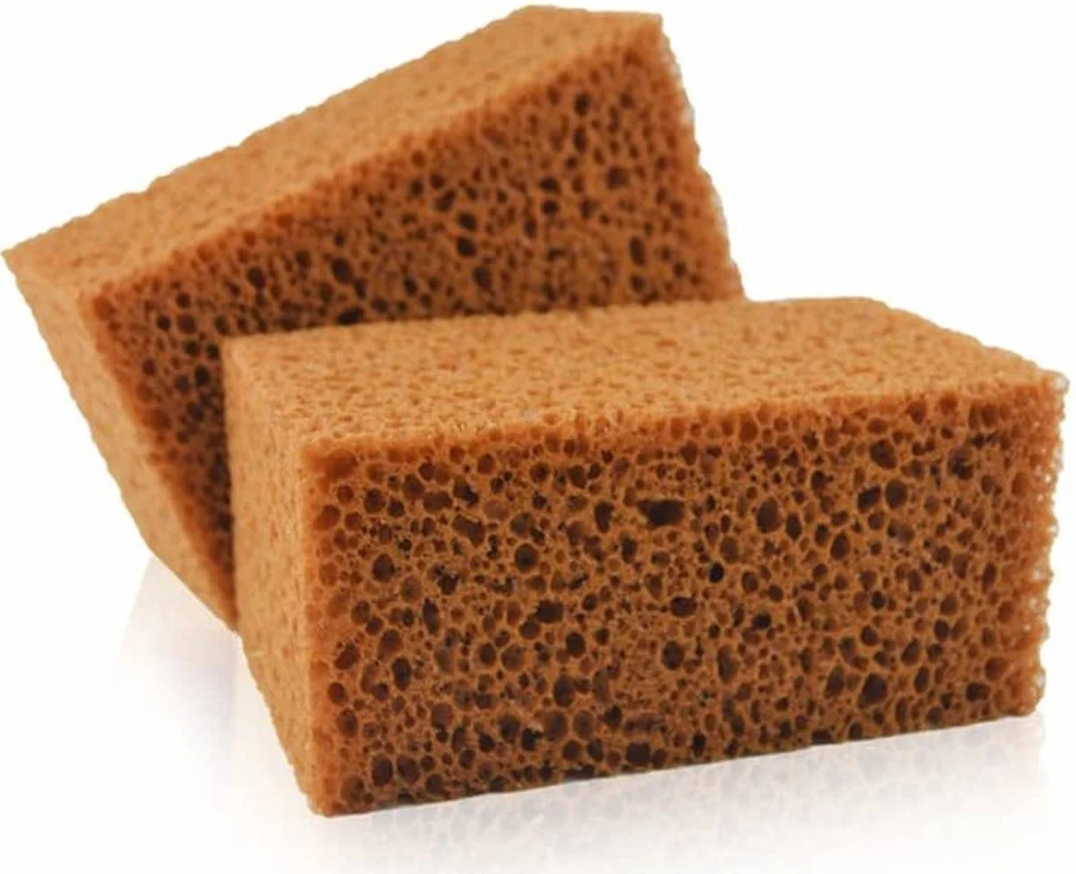 Wytrzymała, super chłonna gąbka do mycia samochodu Honeycomb gąbka ciężarówka mycie narzędzia 2 sztuki brązowe