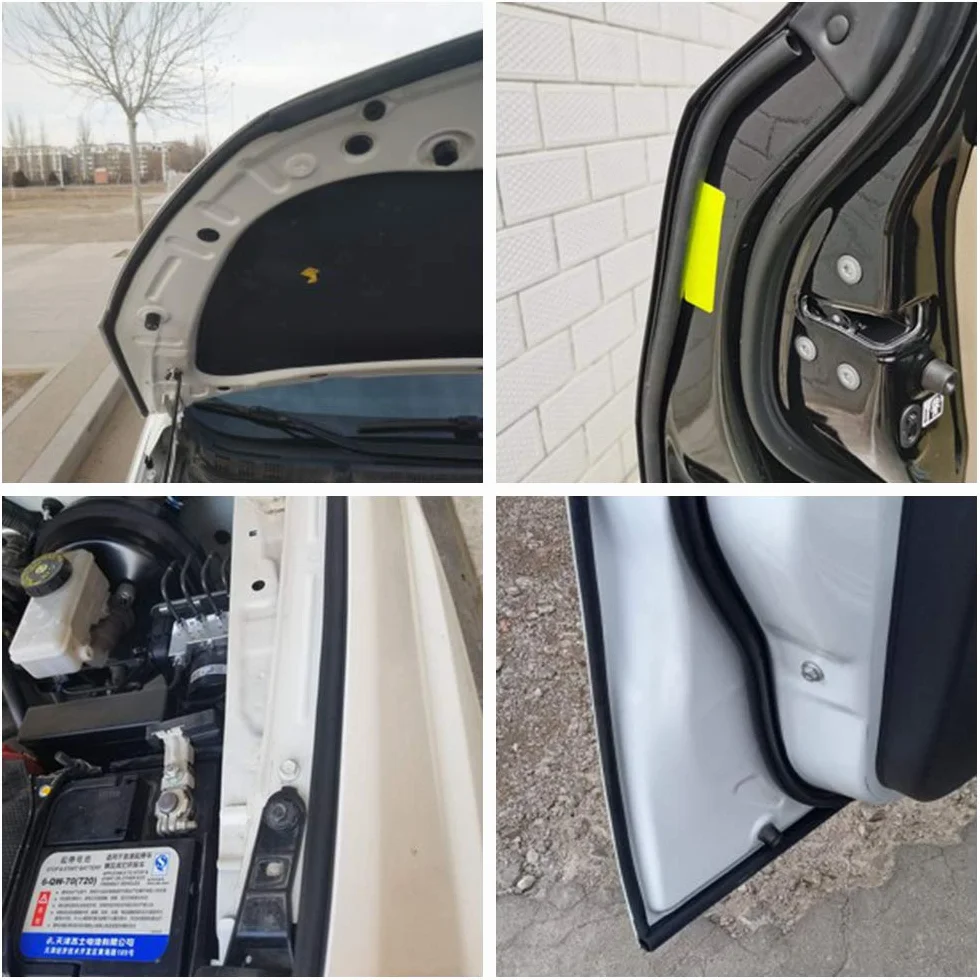 10-metrowa gumowa taśma uszczelniająca z EPDM, 14 mm x 12 mm, duża uszczelka do drzwi samochodowych w kształcie litery D, dźwiękoszczelna gumowa uszczelka uszczelniająca, wewnętrzna uszczelka