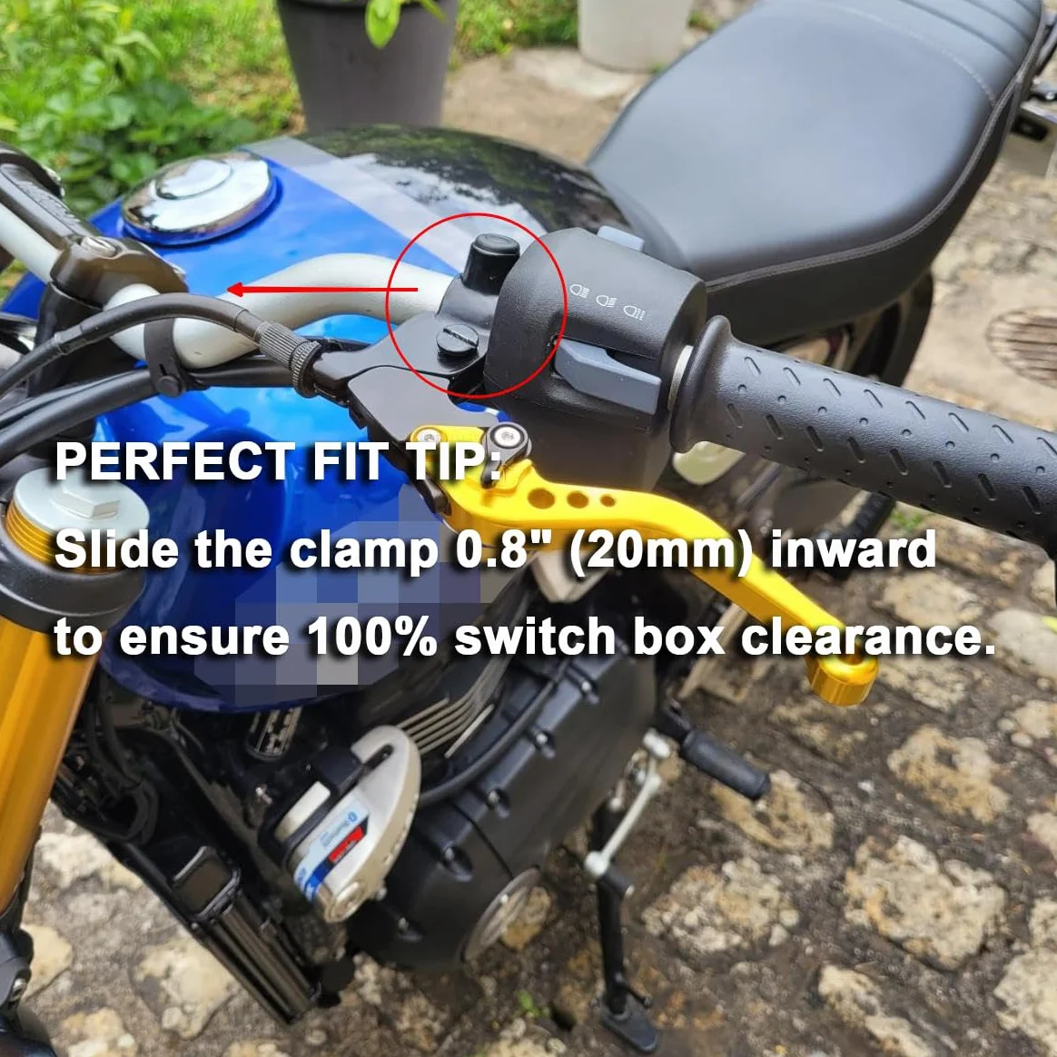 Dla Triumph Speed 400 2024 krótka dźwignia sprzęgła hamulca akcesoria ze stopu aluminium CNC (czarny)