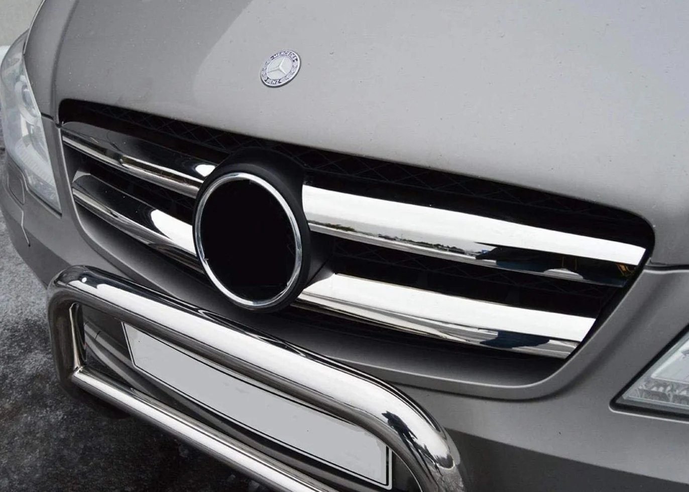 Chromowany przedni grill 4 sztuki ze stali nierdzewnej dla Mercedes VITO W639 FACELIFT od 2010 do 2014