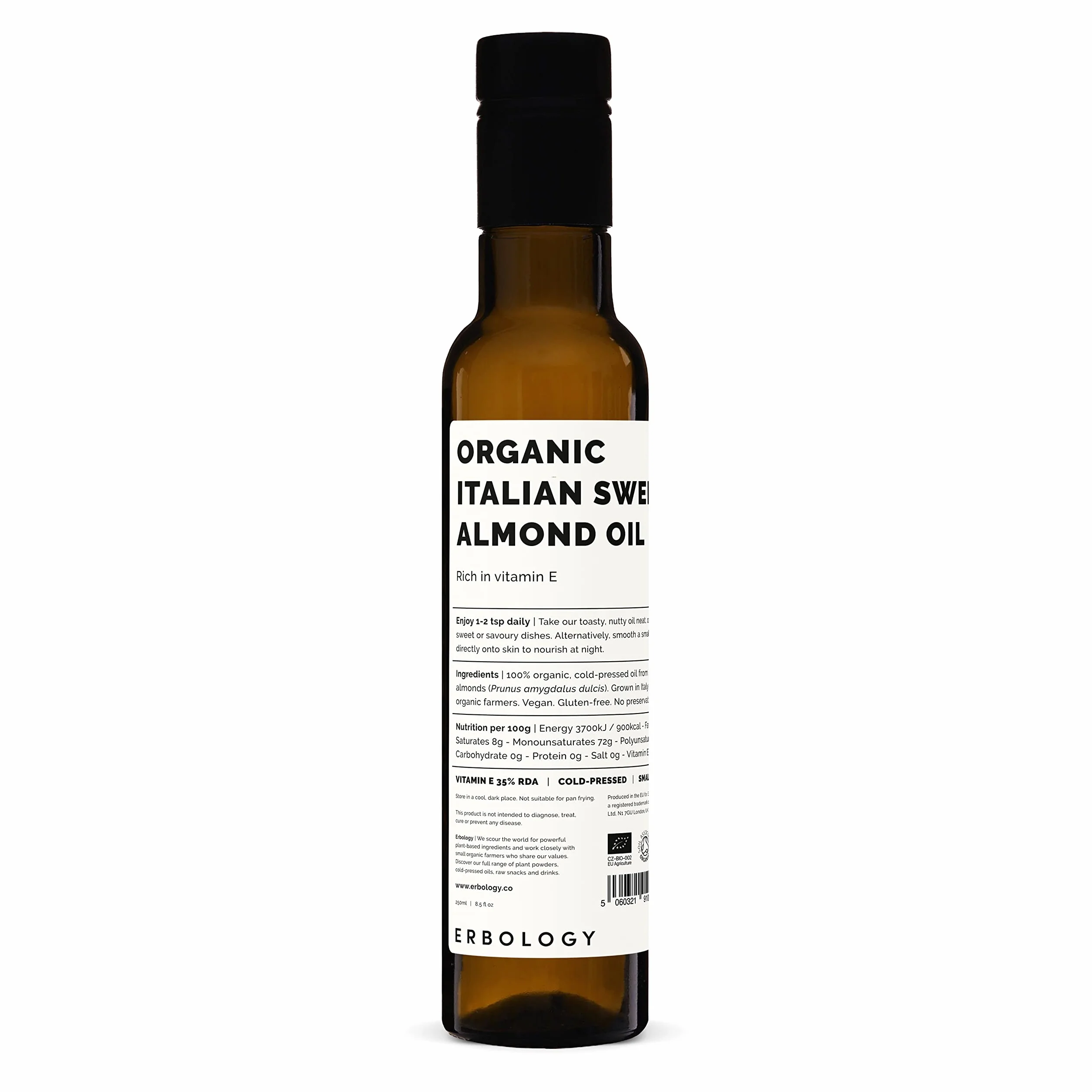 Organiczny olejek ze słodkich migdałów 200ml - tłoczony na zimno - jakość żywności
