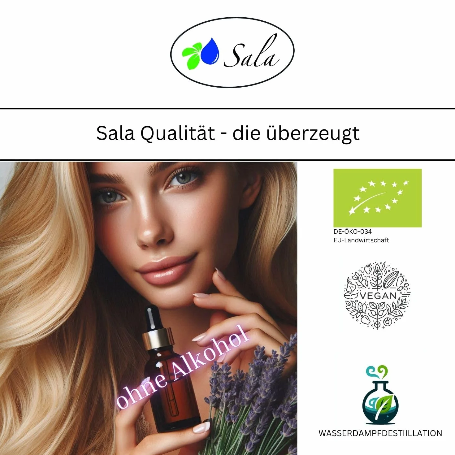 Sala Woda lawendowa bezalkoholowa bio 50 ml spryskiwacz