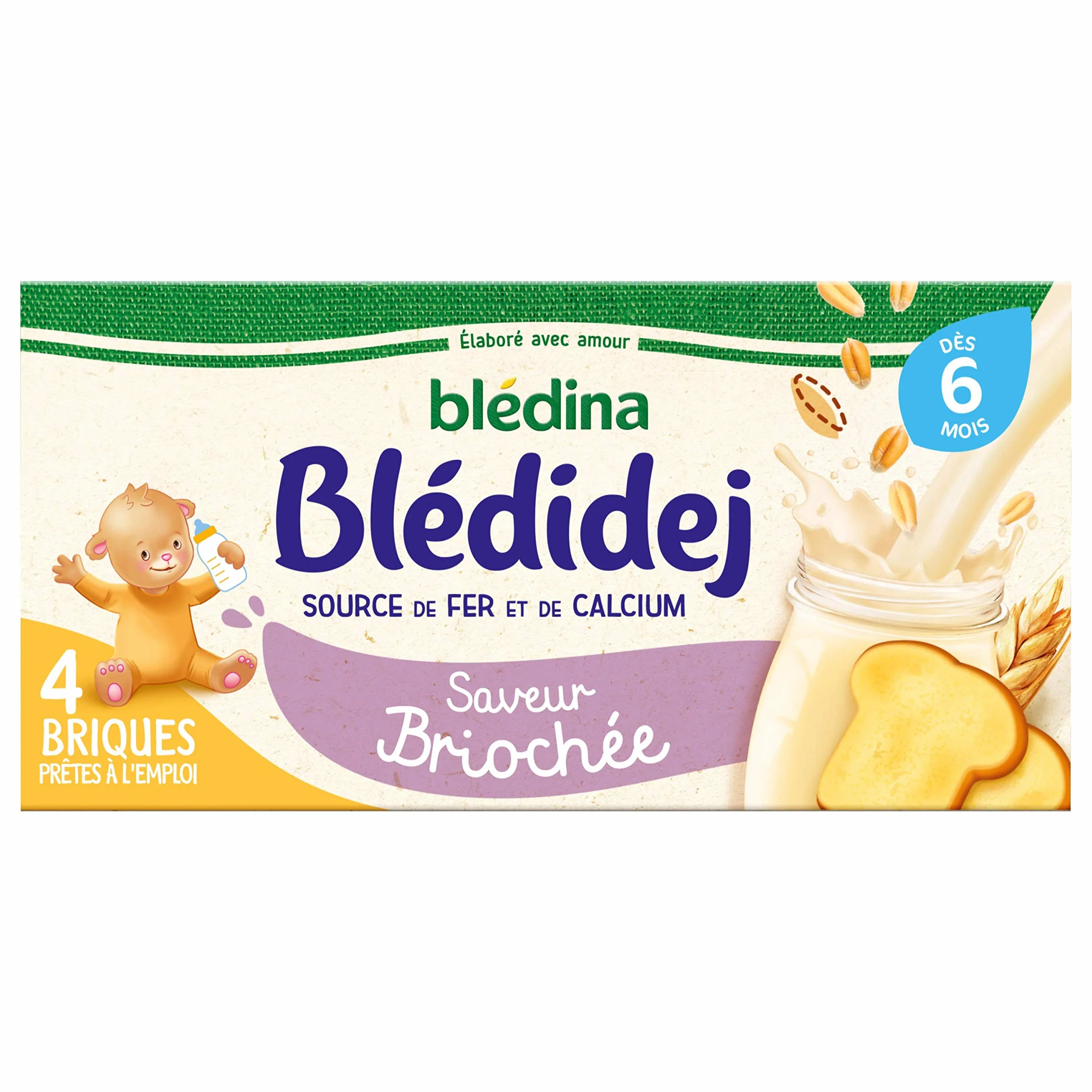 Blédina Blédidej Smak Mleczny 4 x 250ml Od 6 miesięcy
