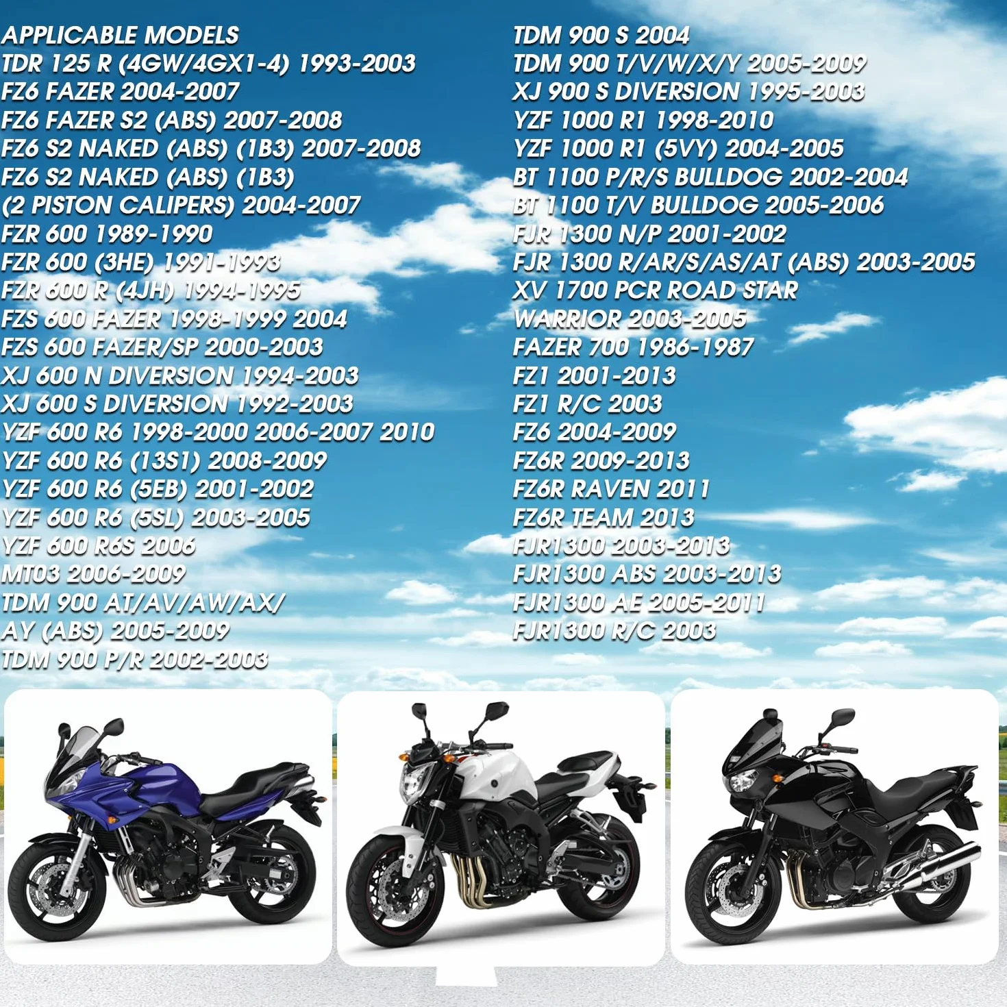 Podnóżki motocyklowe do MT03 MT07 XJ6 TDR125R FZ6 FZ1 FZ6R FZR600 FZS600 FJR1300 XJ600N XJ600S YZF600 R6 YZF600 R6S TDM900 XJ900 0S YZF 1000 R1