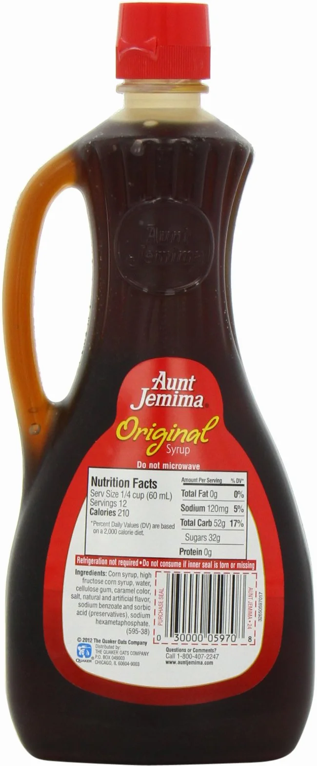 Aunt Jemima Oryginalny syrop 710 ml 6 sztuk