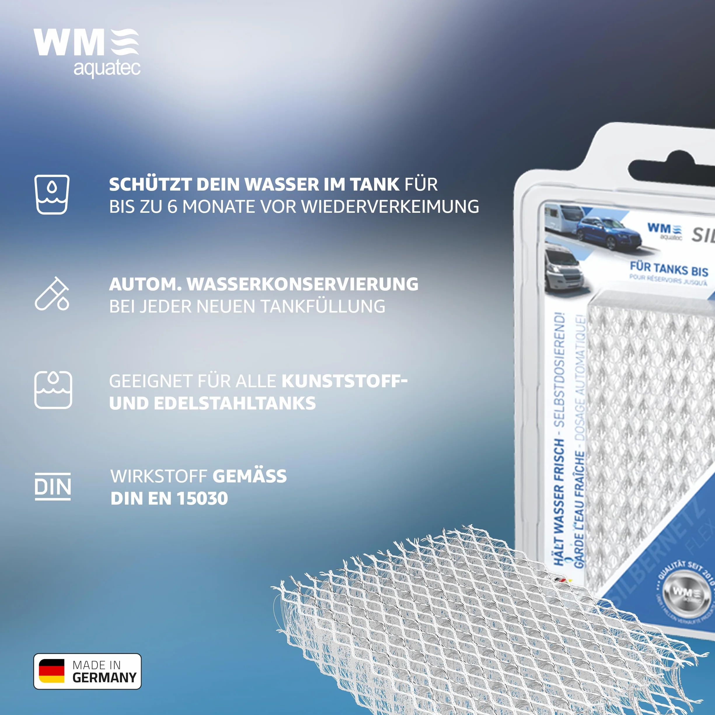 WM aquatec Wasserkonservierung Silvertex System do zbiorników słodkiej wody do 120 litrów