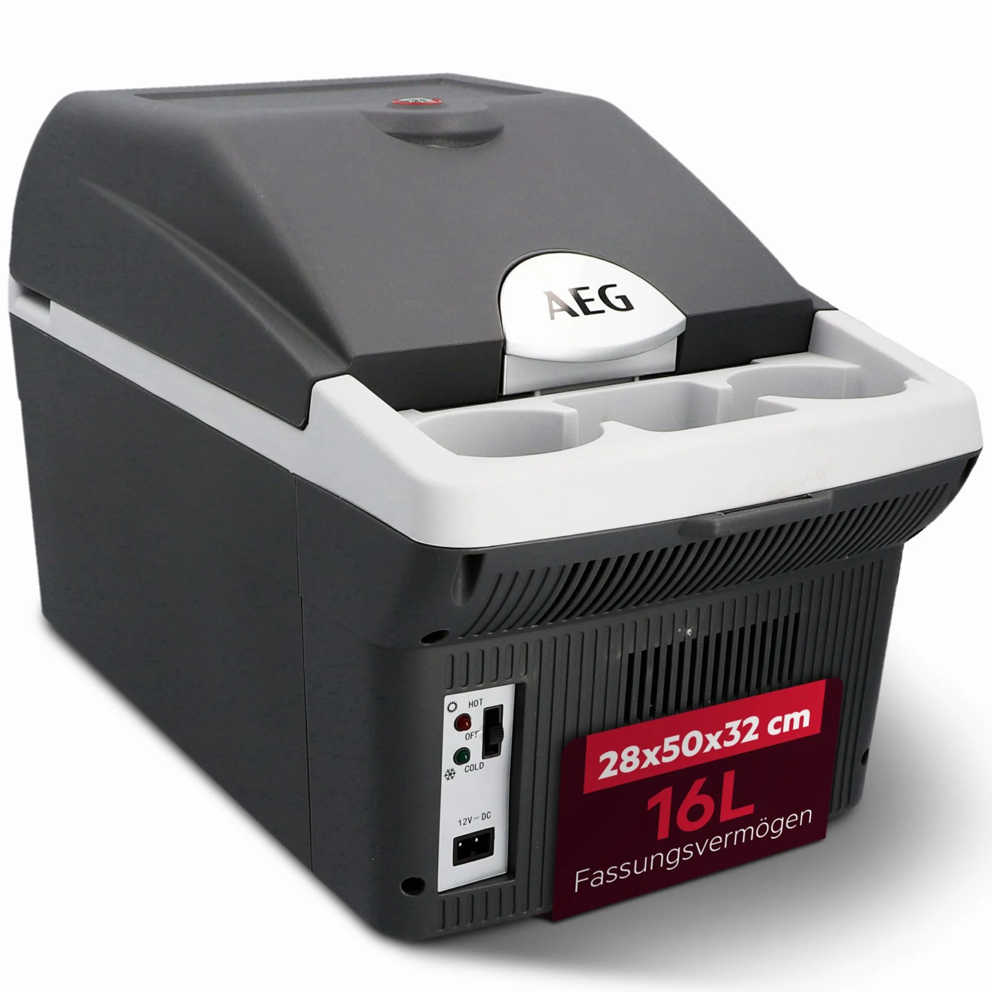 Aeg Automotive 10694 Lodówka, Czarny/Szary, 16 l