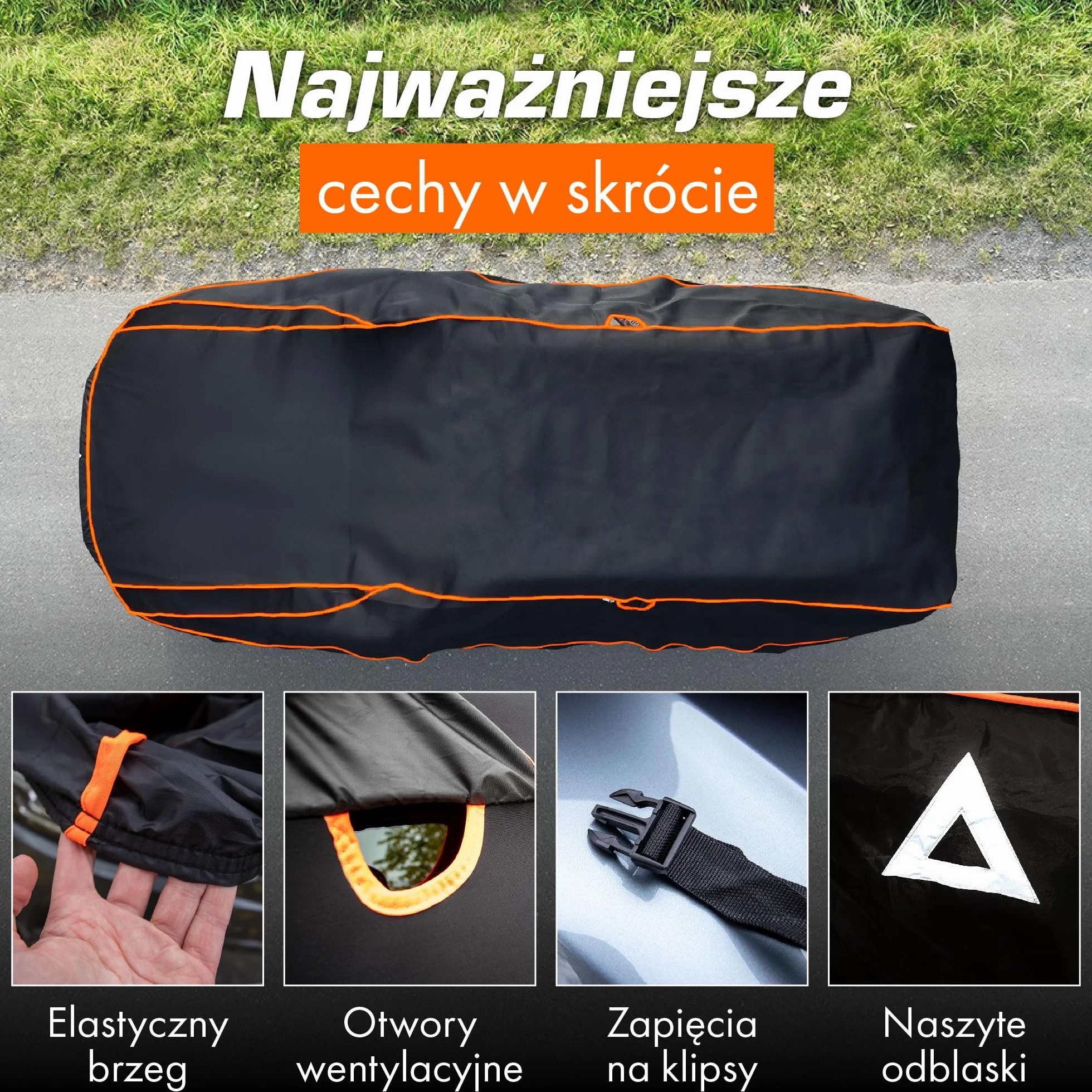 Upgrade4cars Plandeka samochodowa chroniąca przed gradem | plandeka samochodowa kompletna na wszystkie pory roku | uniwersalna plandeka samochodowa | rozmiar do samochodu osobowego: L 483 * 178 * 119